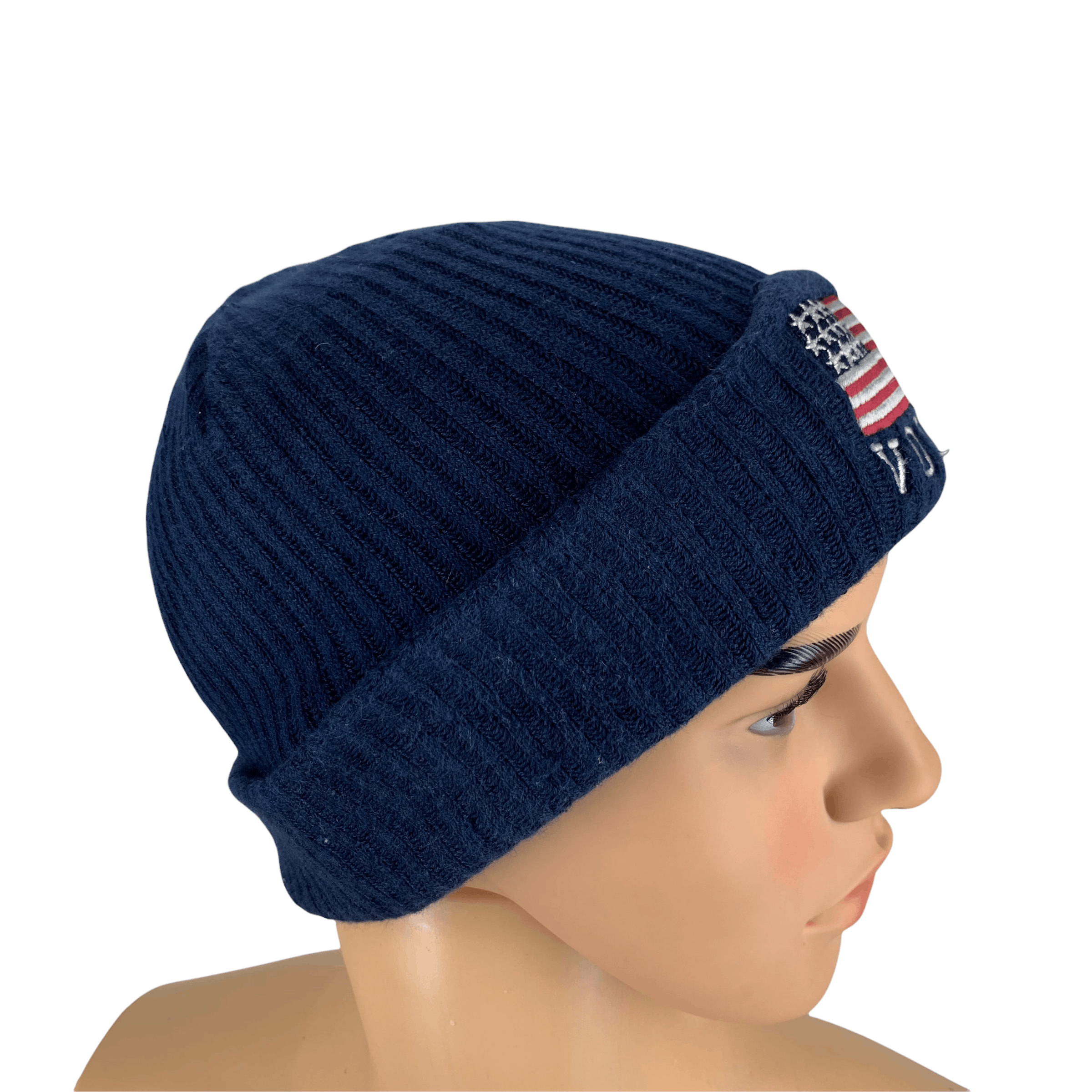 Vintage Election Vote America Flag Beanie #92-D Size ONE SIZE - 4 Thumbnail