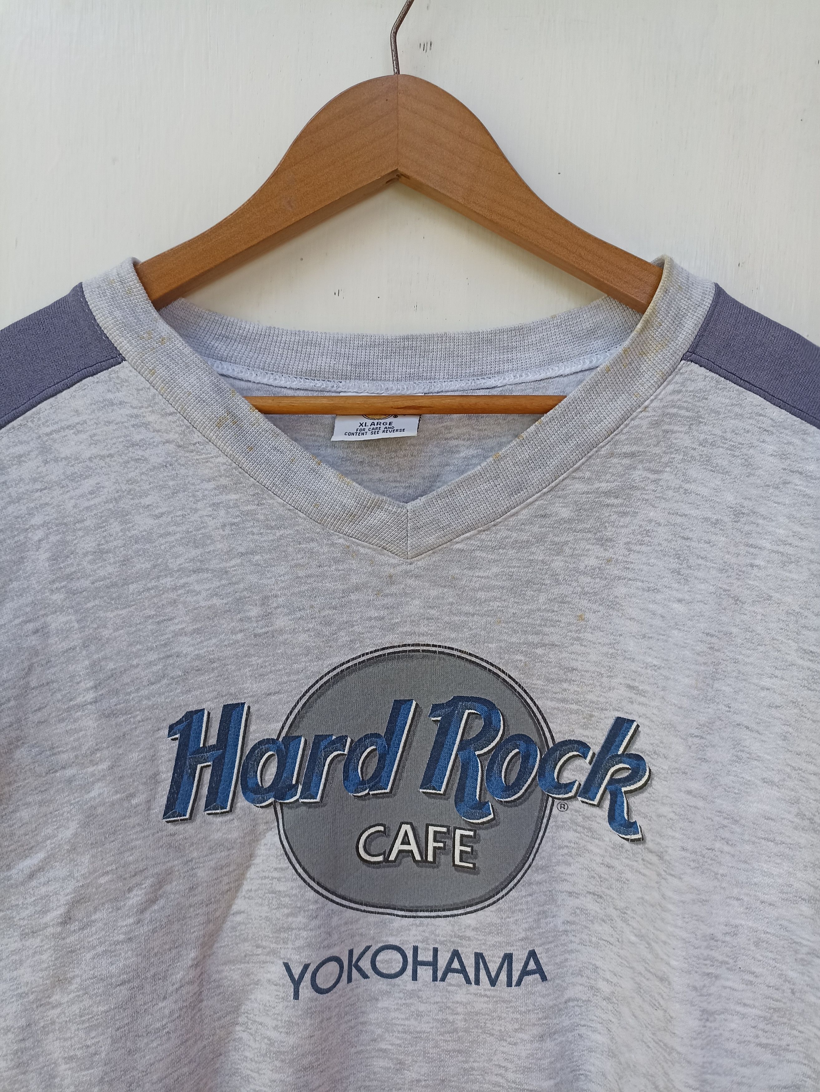 Hard Rock Cafe Vintage 90s Vintage Hard Rock Cafe Yokohama sweatshirt Size US XL / EU 56 / 4 - 2 Thumbnail