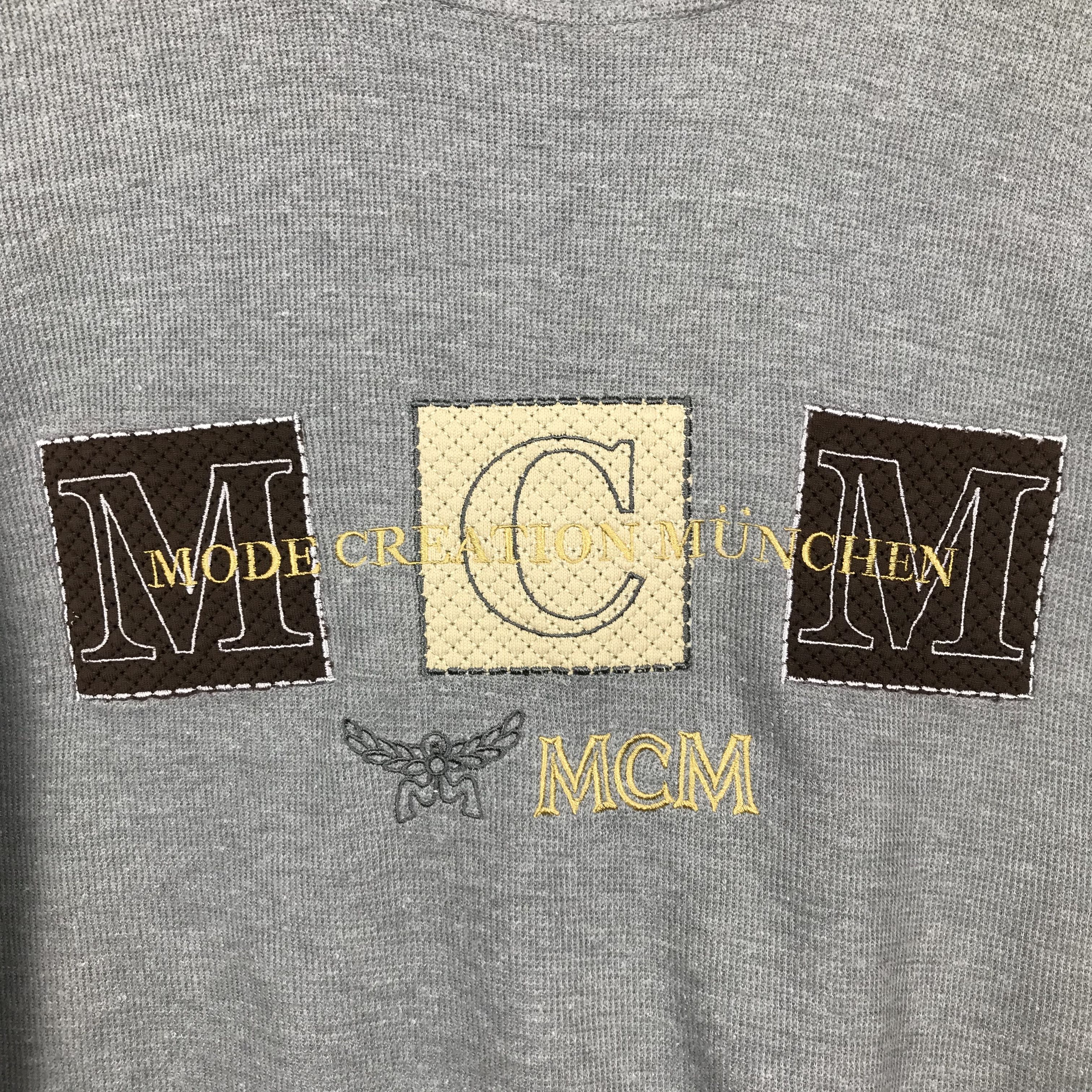 MCM Vintage McM Embroidered Logo Sweatshirt Size US M / EU 48-50 / 2 - 3 Thumbnail