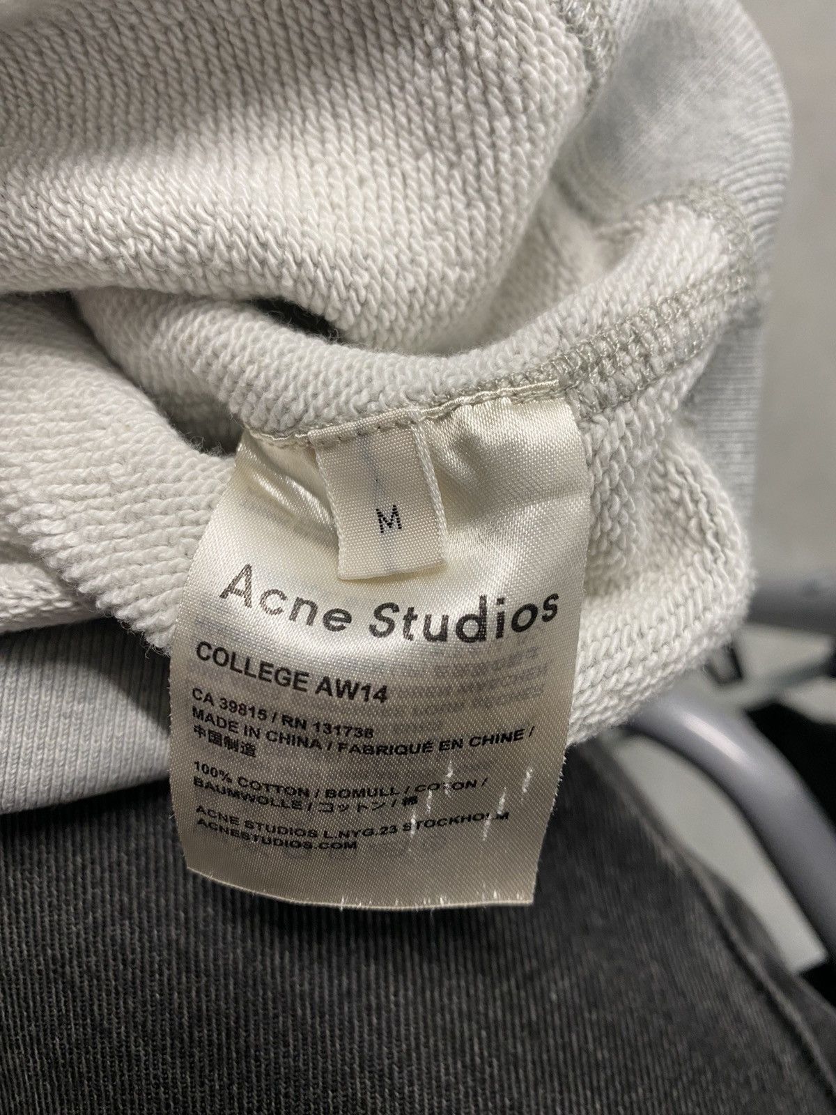 Acne Studios College Photo Crew AW'14 XL – I Miss You MAN