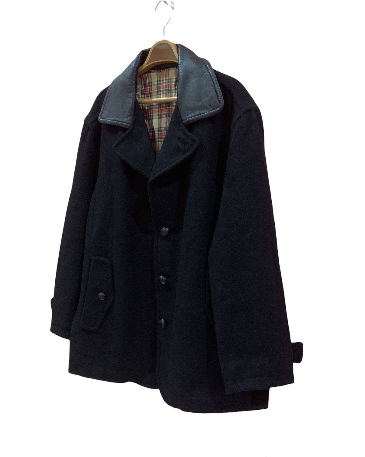 45rpm 45RPM fireman heavyCoat Softhell Wool Dark Black Size US L / EU 52-54 / 3 - 3 Thumbnail