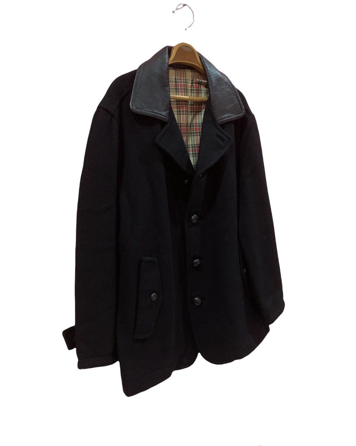45rpm 45RPM fireman heavyCoat Softhell Wool Dark Black Size US L / EU 52-54 / 3 - 2 Thumbnail