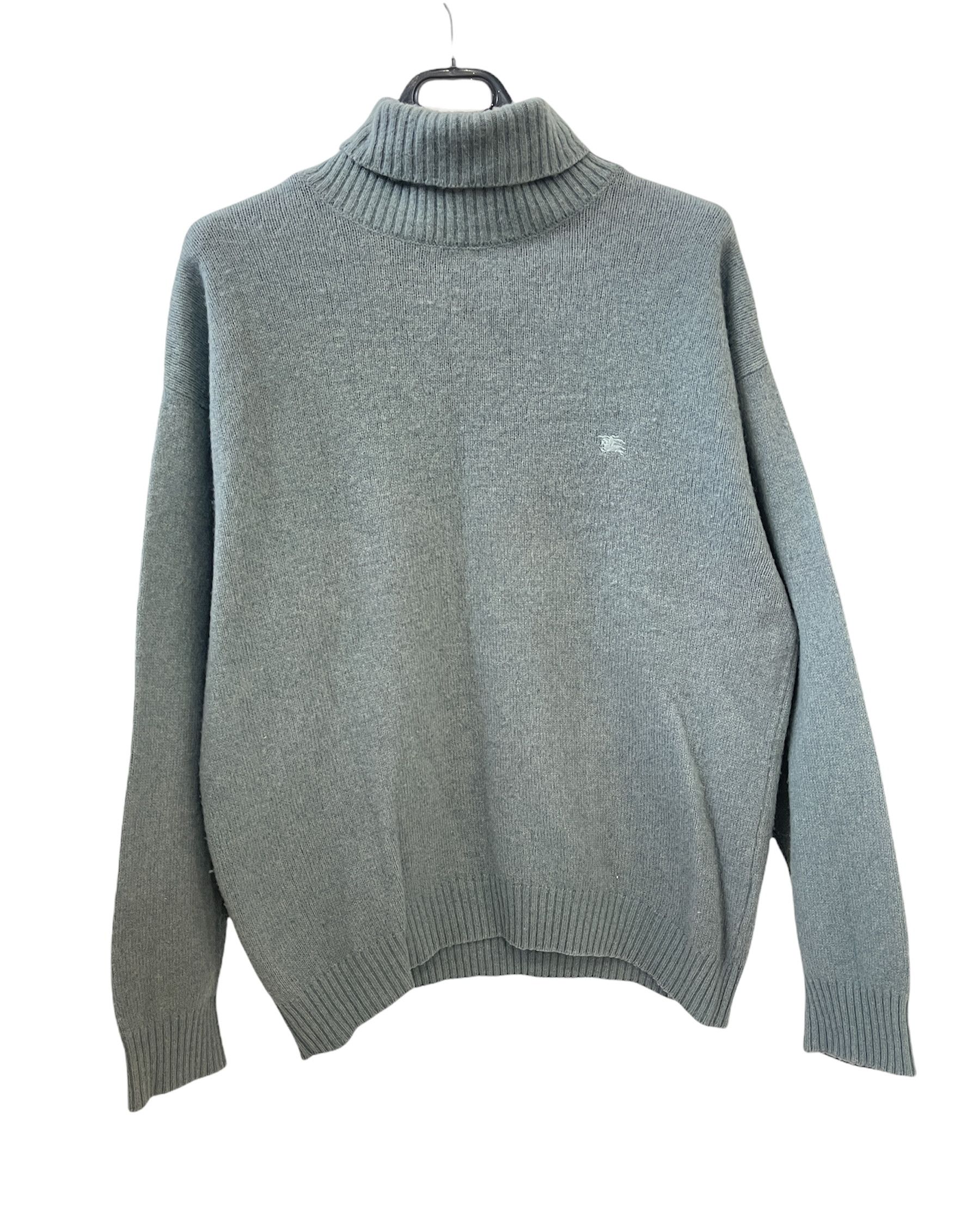 Burberry 🔥 Burberry turtleneck size M silk wool green water rare Size US M / EU 48-50 / 2 - 2 Thumbnail