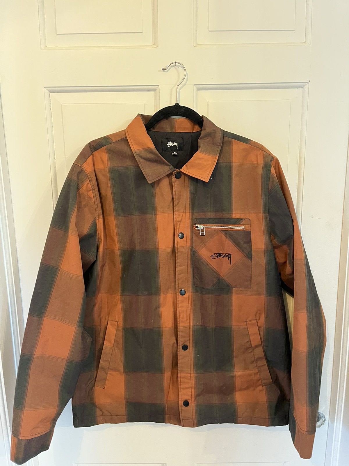 Stussy Plaid Jacket | Grailed