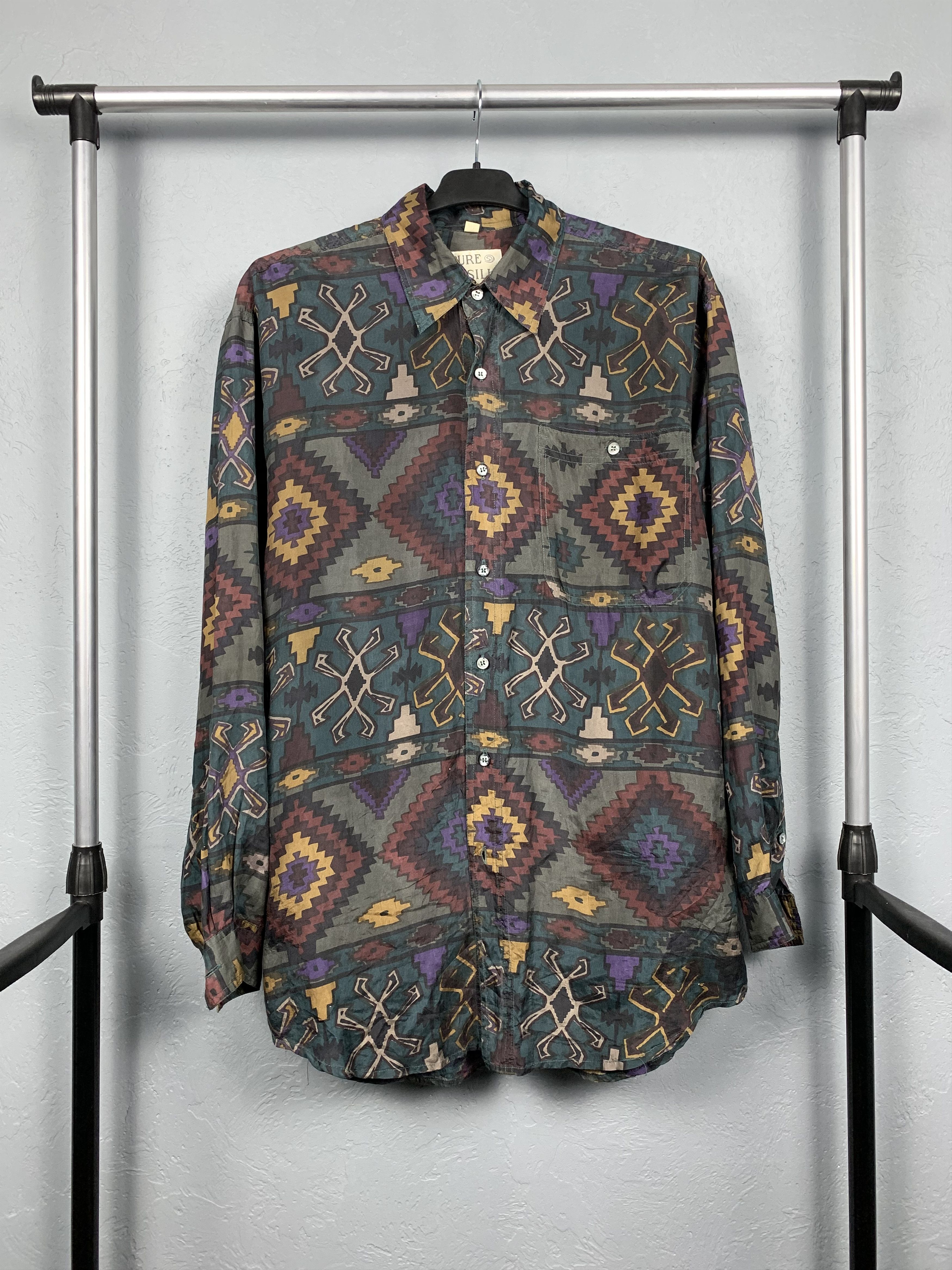 Other Vintage Hawaiian Shirt Silk Shirt Size US M / EU 48-50 / 2 - 1 Thumbnail