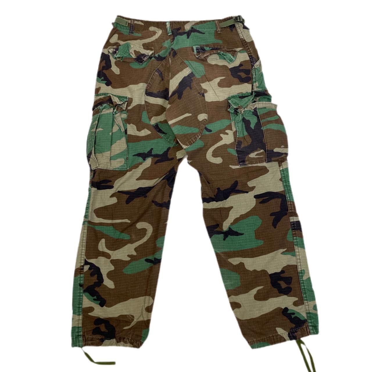 Vintage Vintage double knee baggy camo cargo pants Size US 33 - 2 Thumbnail