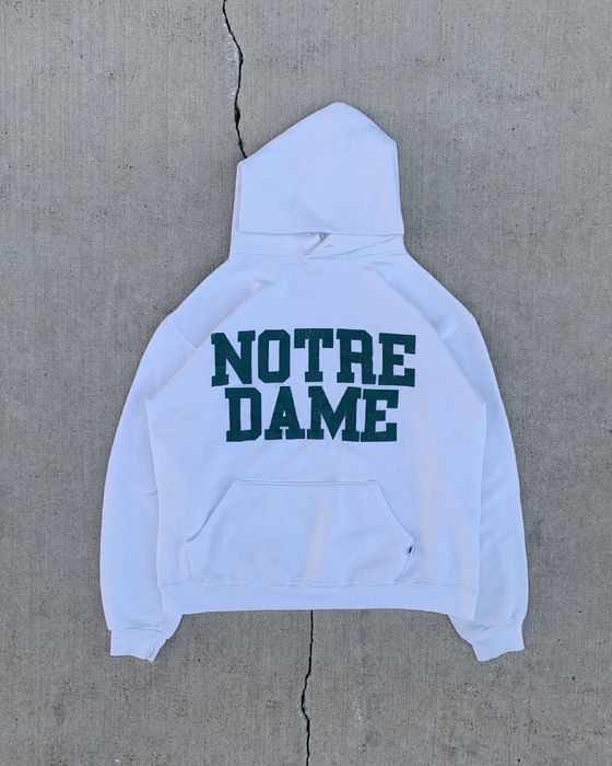 Vintage White Notre Dame Russell Hoodie - 1980s Size US M / EU 48-50 / 2 - 1 Preview