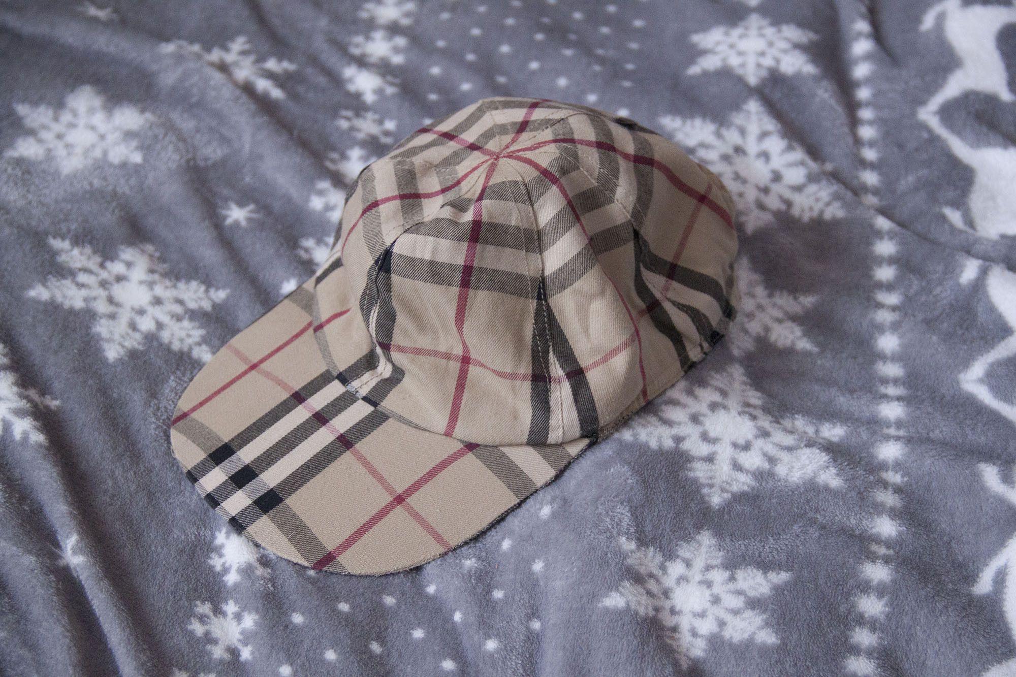 Burberry × Vintage Vintage Burberry Nova Check Baseball Hat Cap Beige Size ONE SIZE - 1 Thumbnail