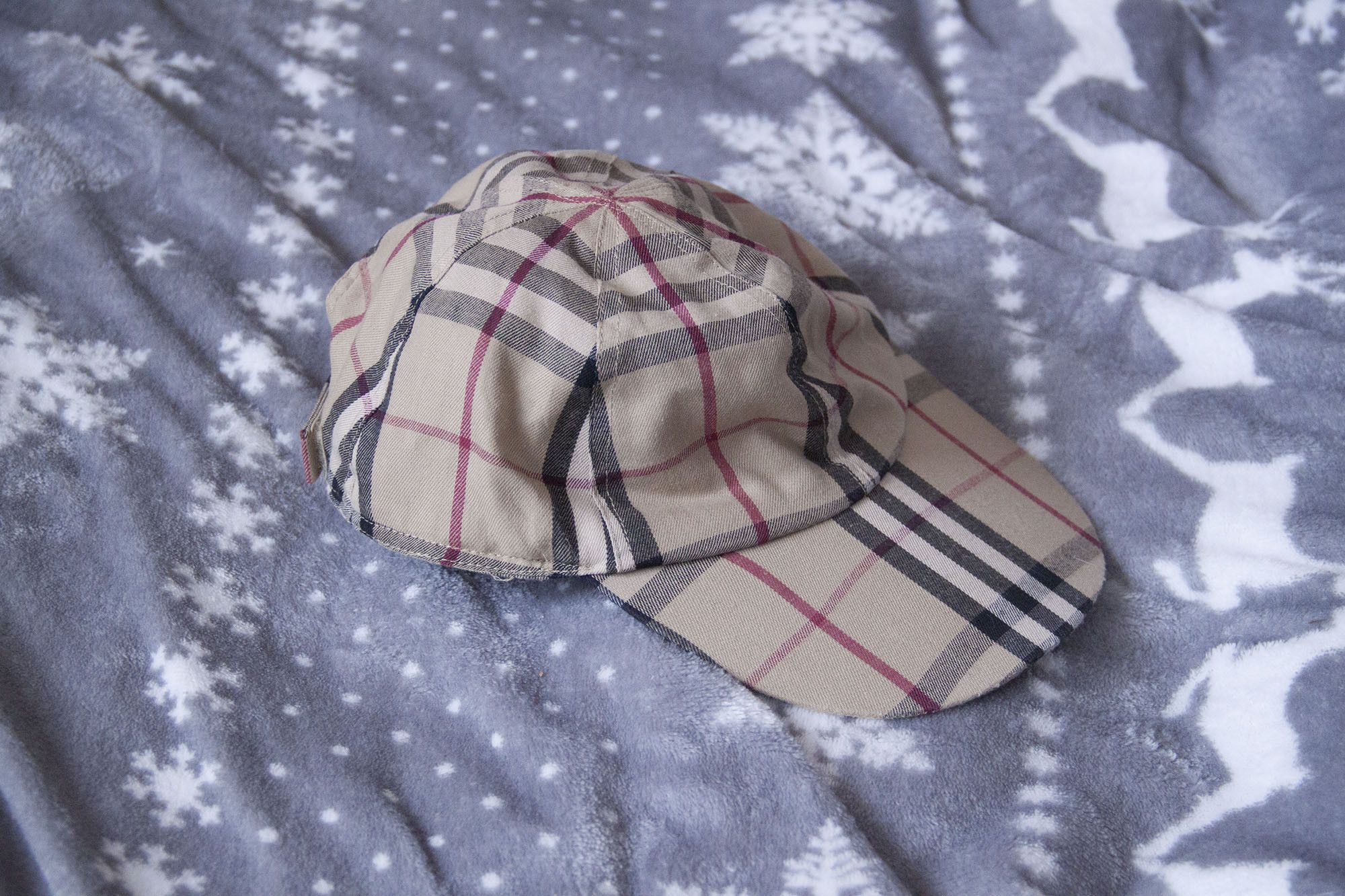 Burberry × Vintage Vintage Burberry Nova Check Baseball Hat Cap Beige Size ONE SIZE - 3 Thumbnail
