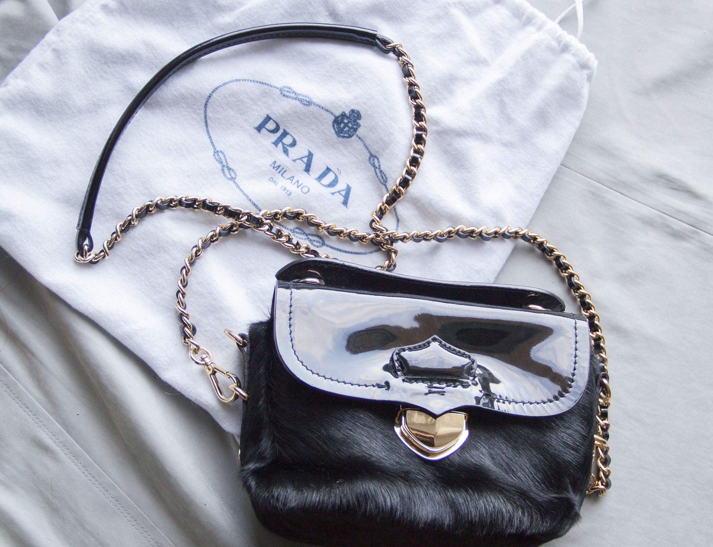 Prada Prada Prada fur Spazzolato fur mini bag Size ONE SIZE - 1 Thumbnail