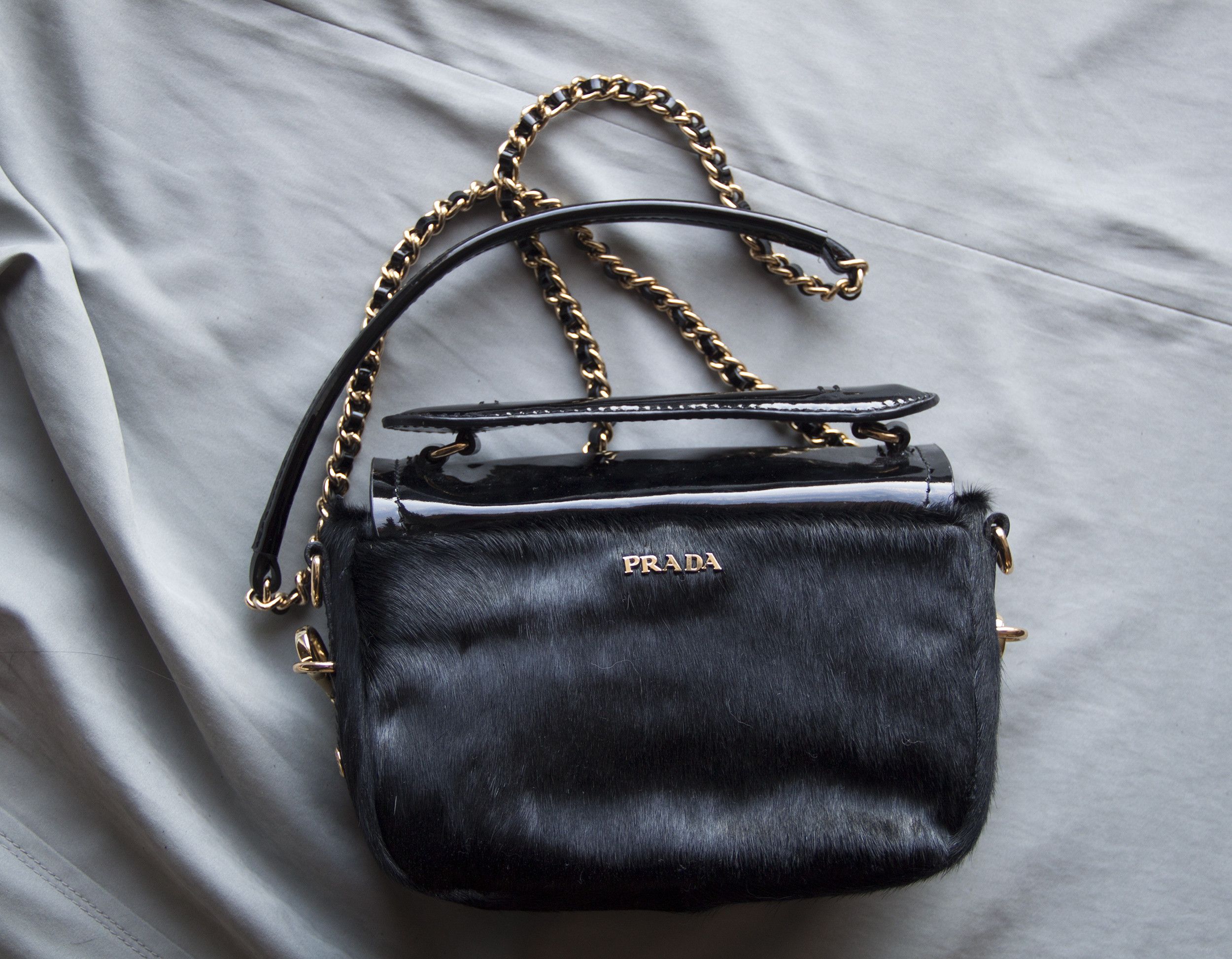 Prada Prada Prada fur Spazzolato fur mini bag Size ONE SIZE - 2 Thumbnail