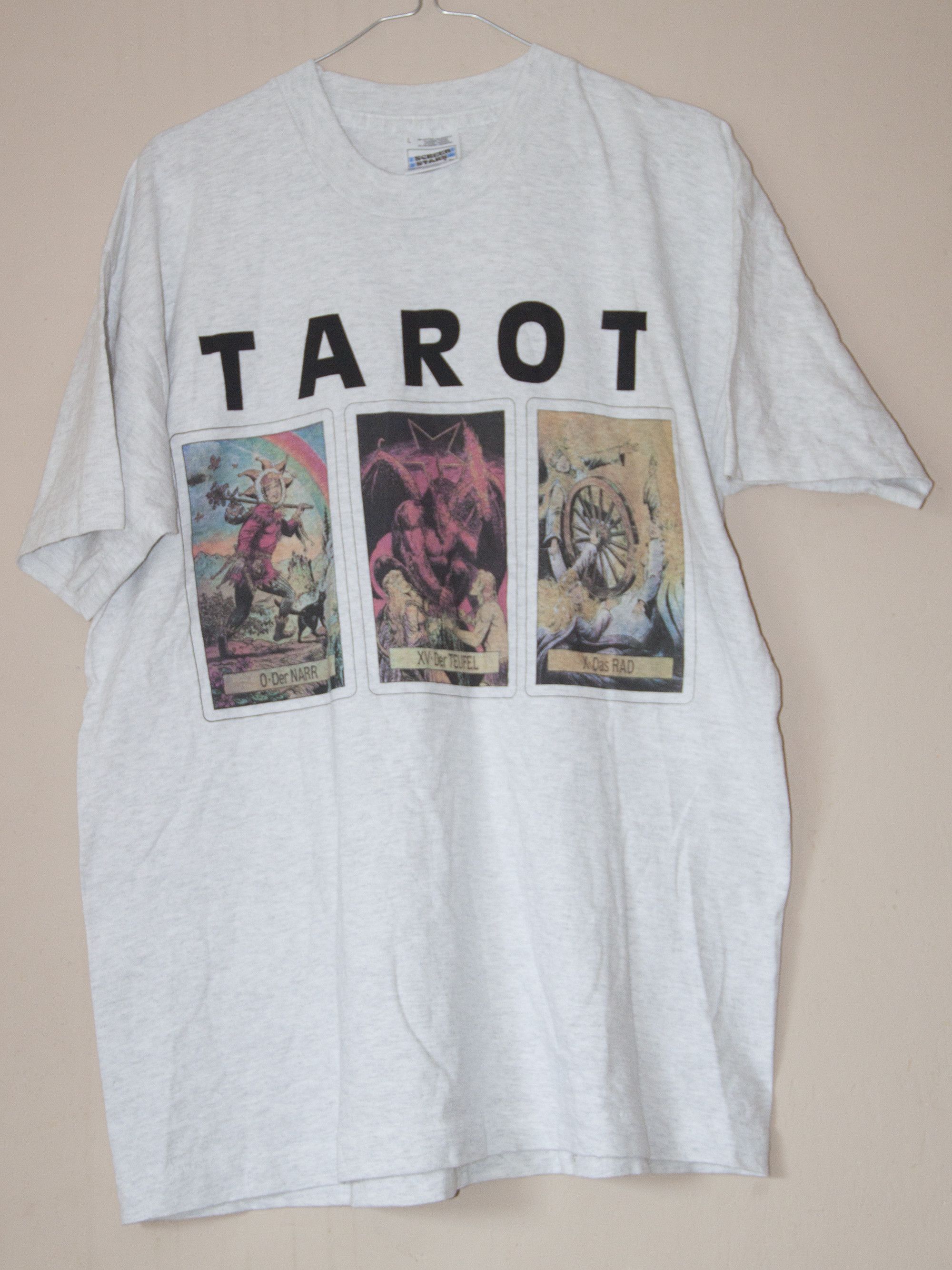 Vintage TAROT vintage 90s t-shirt Size US L / EU 52-54 / 3 - 1 Thumbnail
