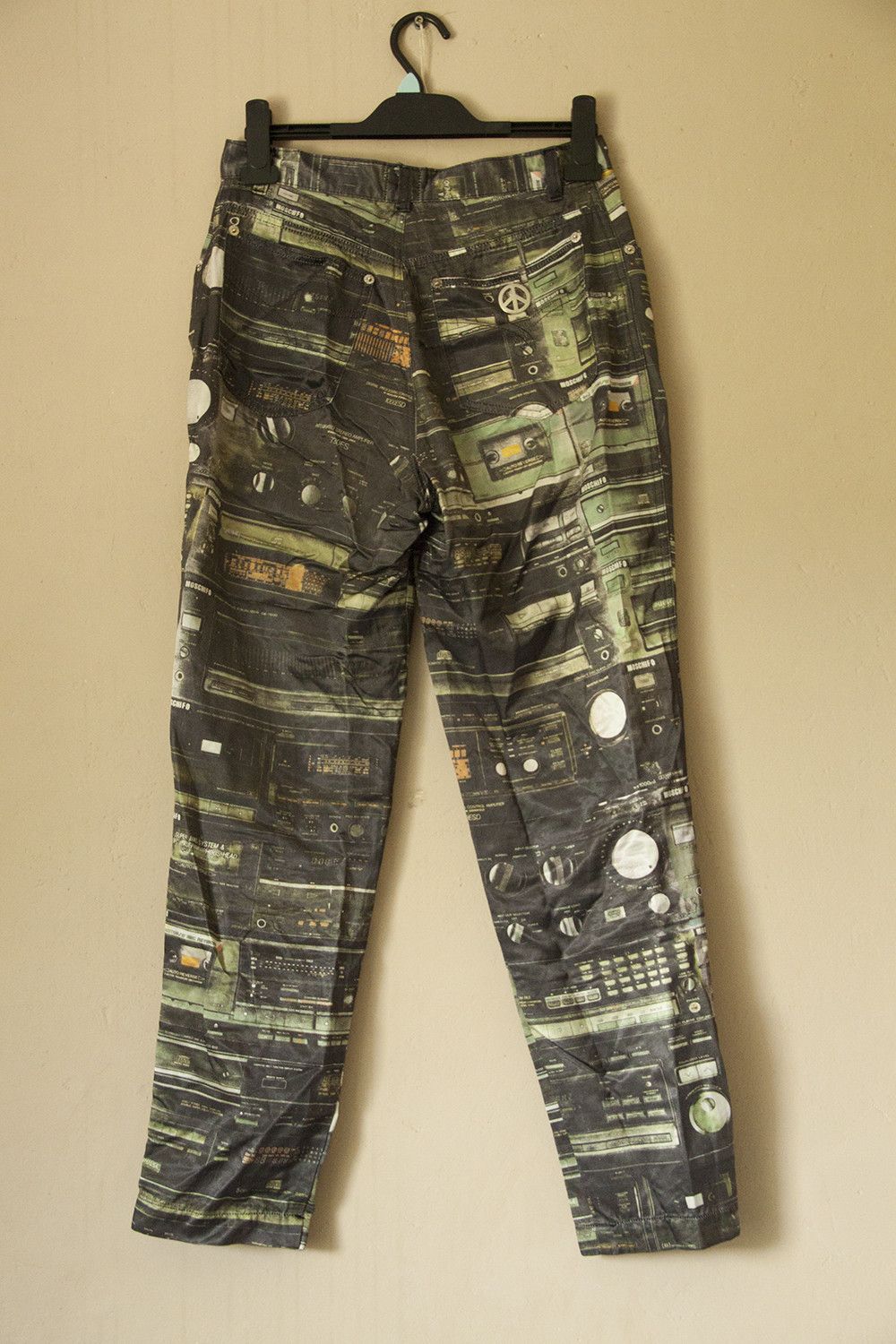 Moschino × Vintage Moshino Archive Printed Casette Trousers Size US 31 - 1 Thumbnail