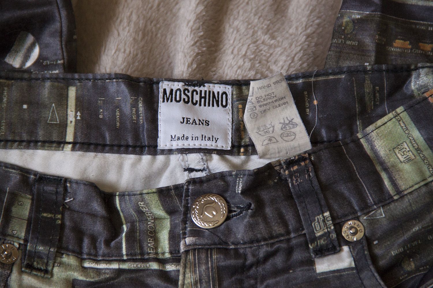 Moschino × Vintage Moshino Archive Printed Casette Trousers Size US 31 - 8 Thumbnail