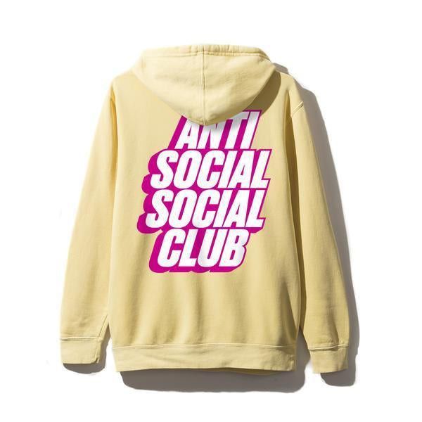 DS Anti Social Social Club Blocked Yellow Hoodie Brand New