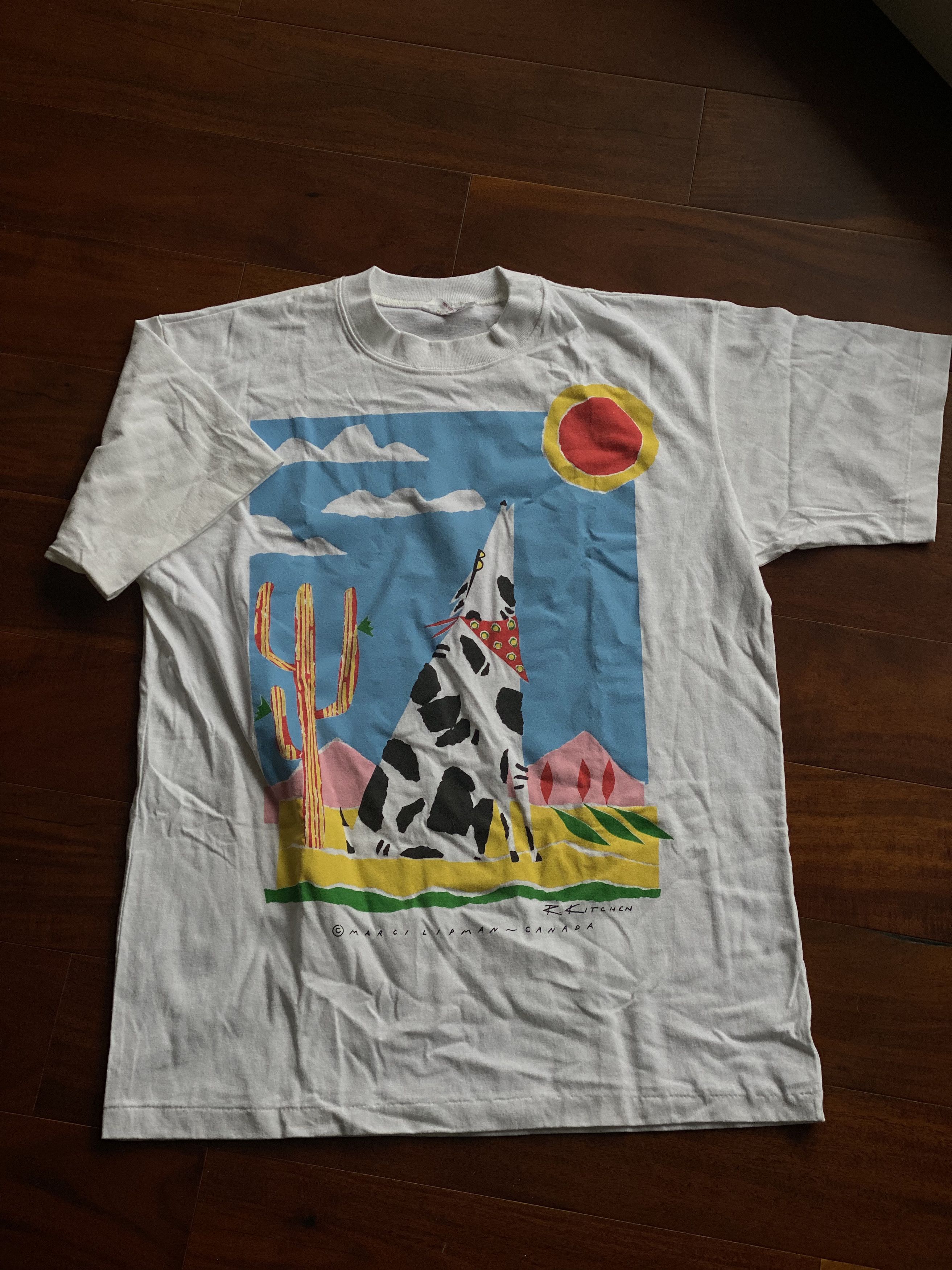 Vintage Vintage Marci Lipman Dalmatian dog art tee | Grailed