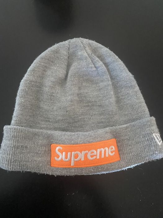 Supreme box store logo grey orange