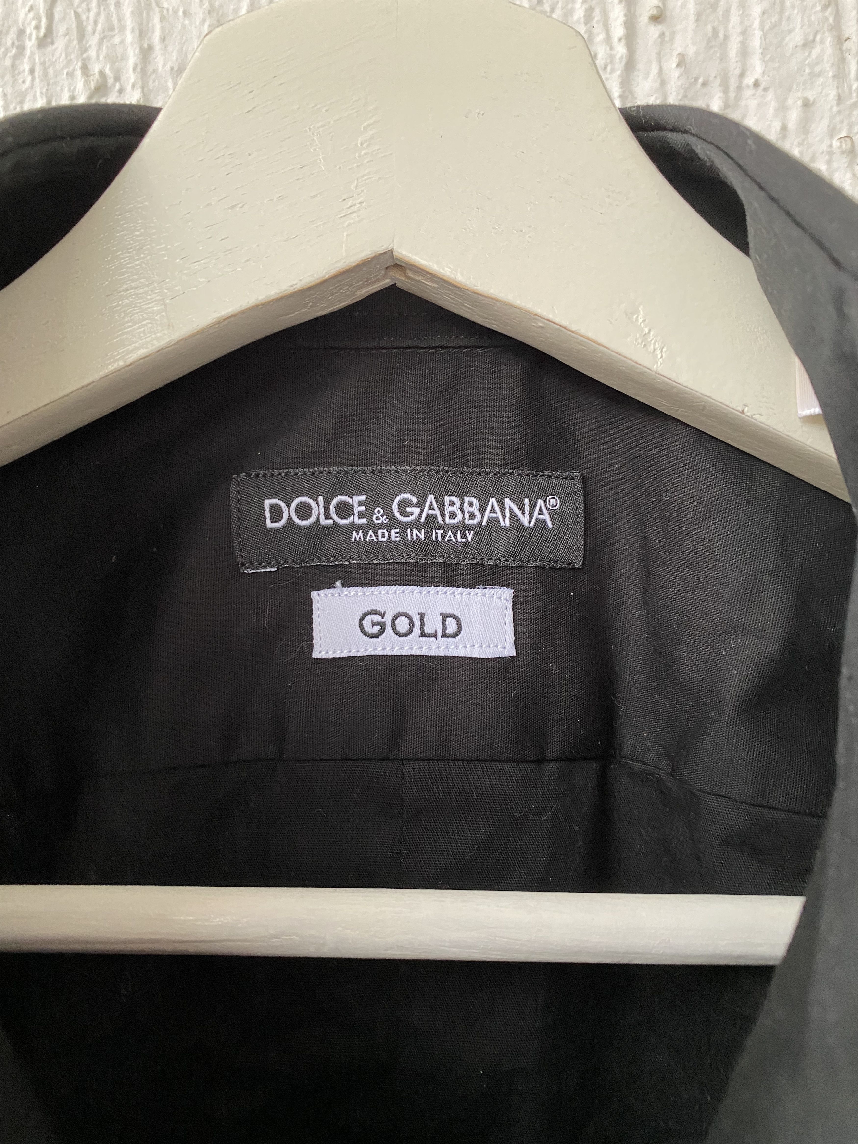 Dolce & Gabbana black gold fit shirt Size US S / EU 44-46 / 1 - 4 Thumbnail