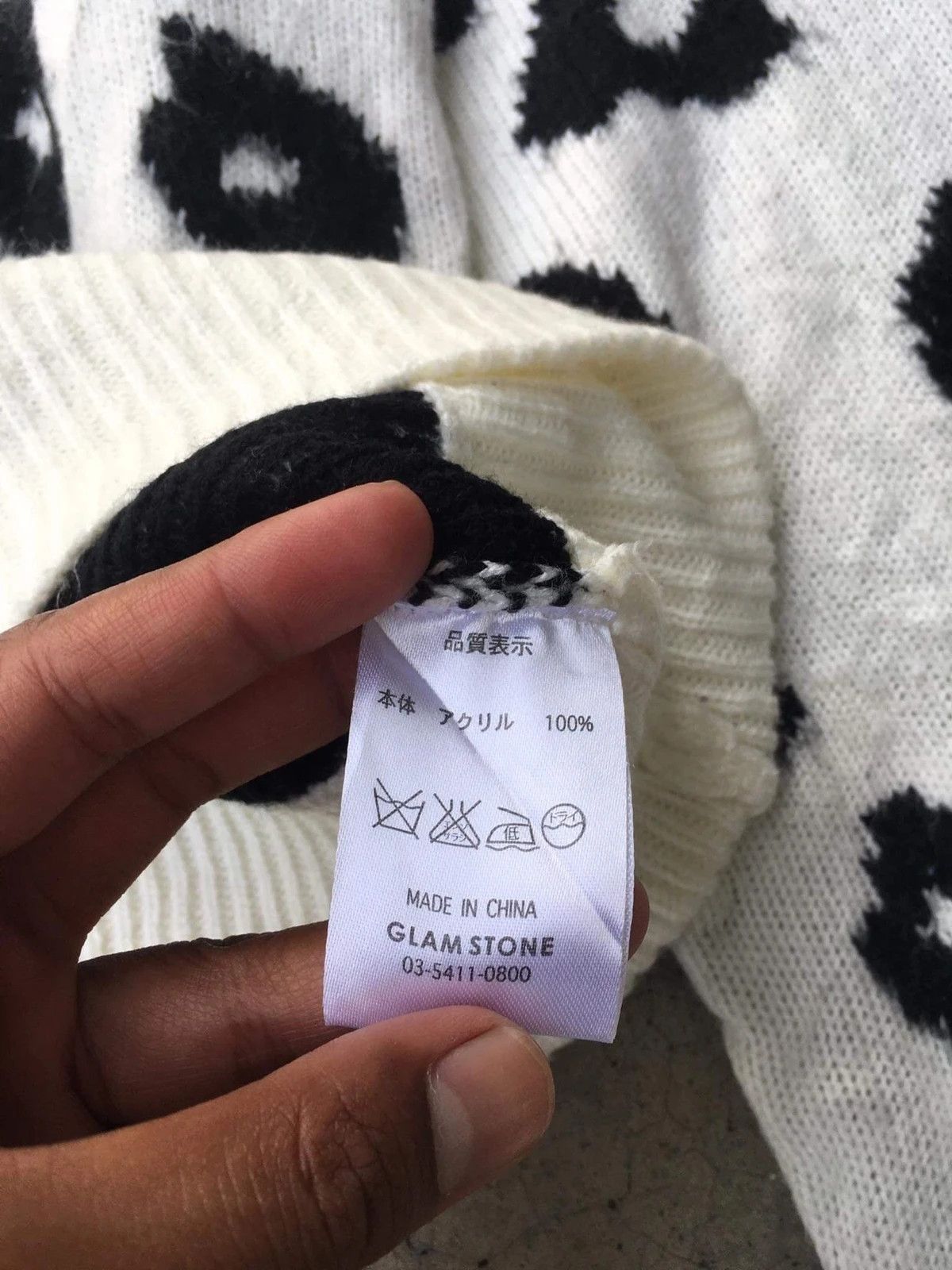 Designer 📌Japanese LATINA Leopard Design Pullover Knitting Pattern Size US M / EU 48-50 / 2 - 9 Thumbnail