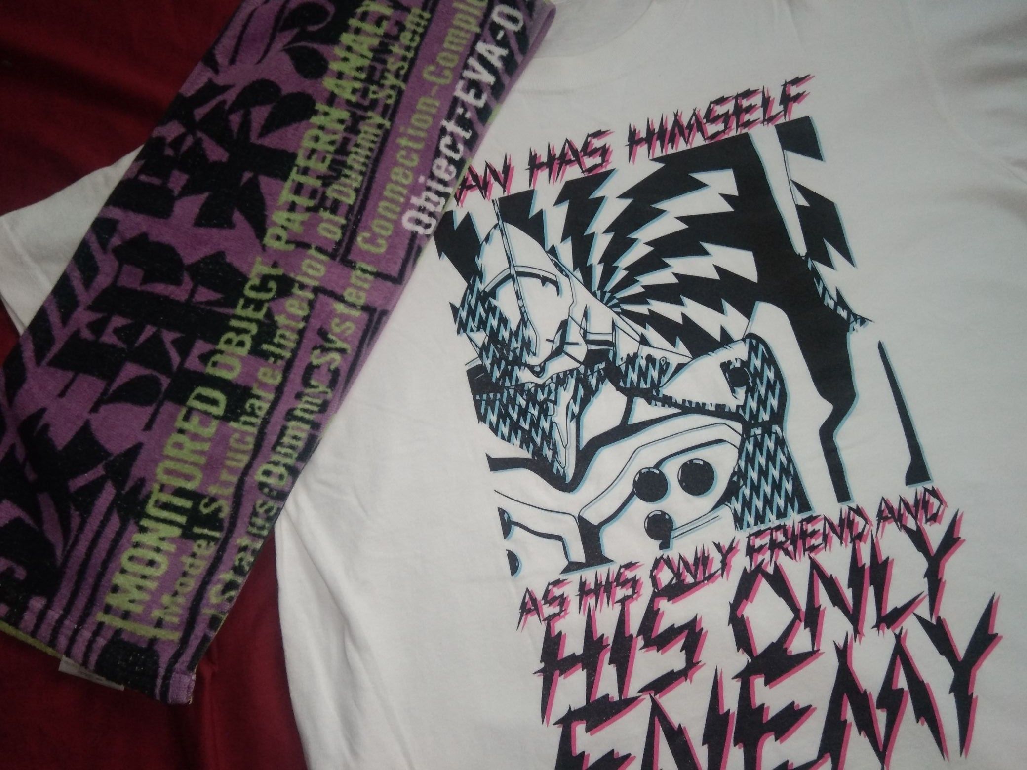 Cartoon Network × Japanese Brand Evangelion tshirt + towel anime asuka rei ayanami shinji Size US M / EU 48-50 / 2 - 1 Thumbnail