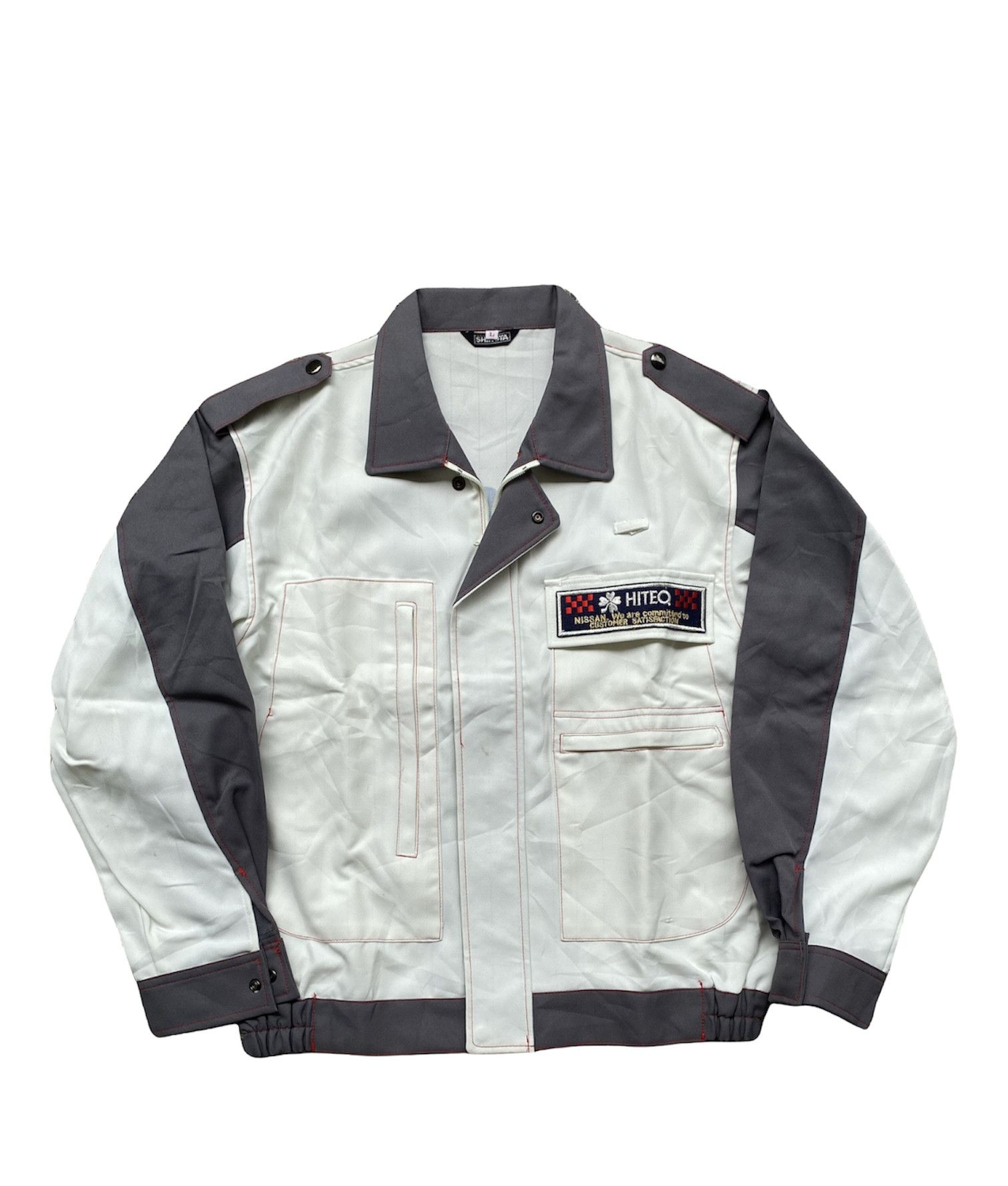 Vintage Vintage Nissan Hiteq Workwear Jacket Size US L / EU 52-54 / 3 - 2 Thumbnail