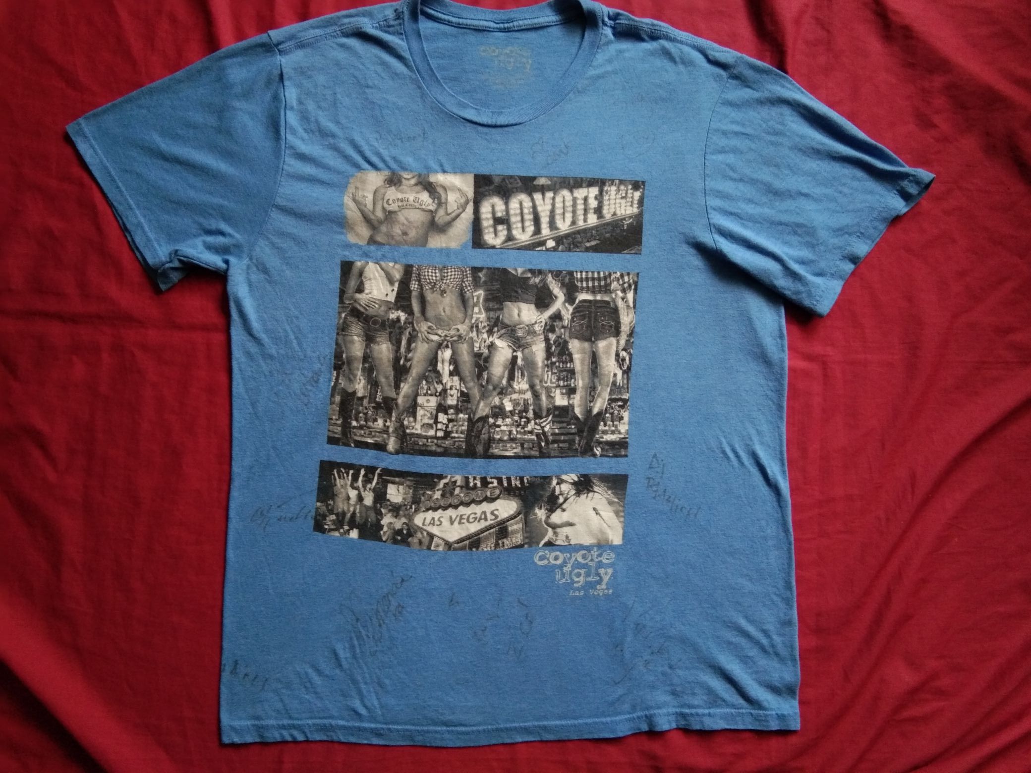 Other Coyote Ugly tshirt SIGNED saloon cafe bar pub Size US L / EU 52-54 / 3 - 2 Thumbnail
