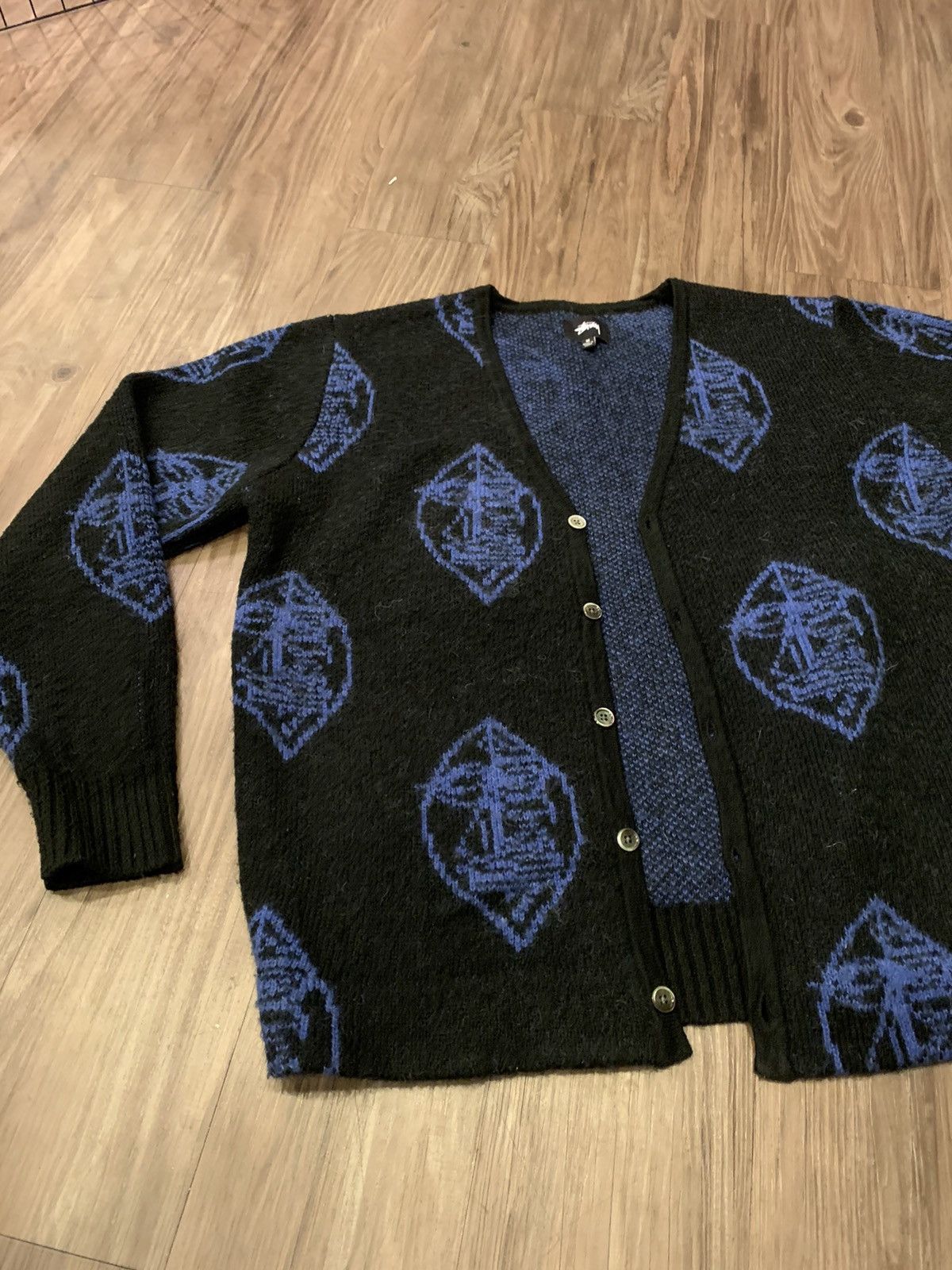 Stussy Mohair Cardigan TEXTURED CARDIGAN