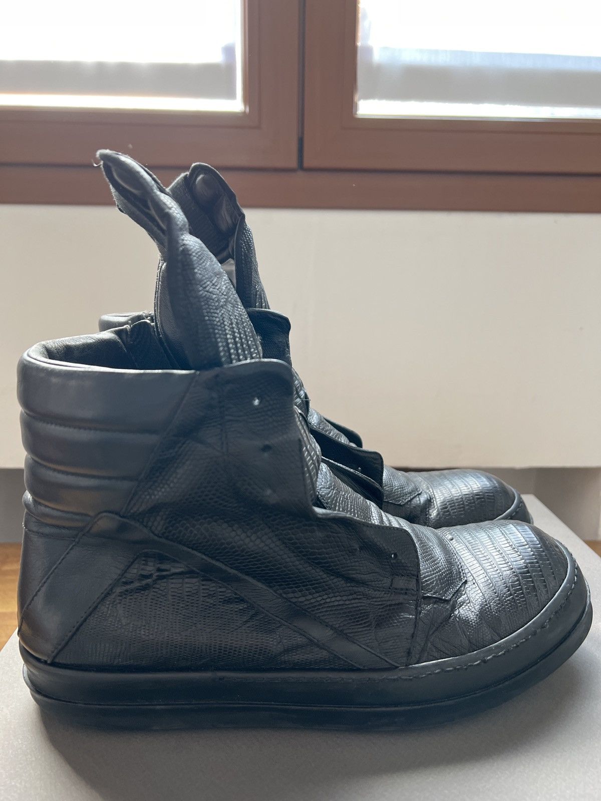 Rick Owens Iguana Geobasket Grailed