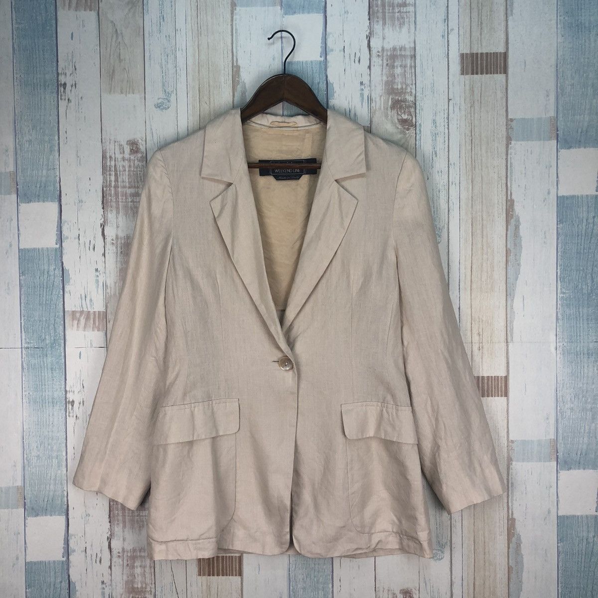 Max Mara Vintage Max Mara Cotton Blazer Size ONE SIZE - 1 Thumbnail