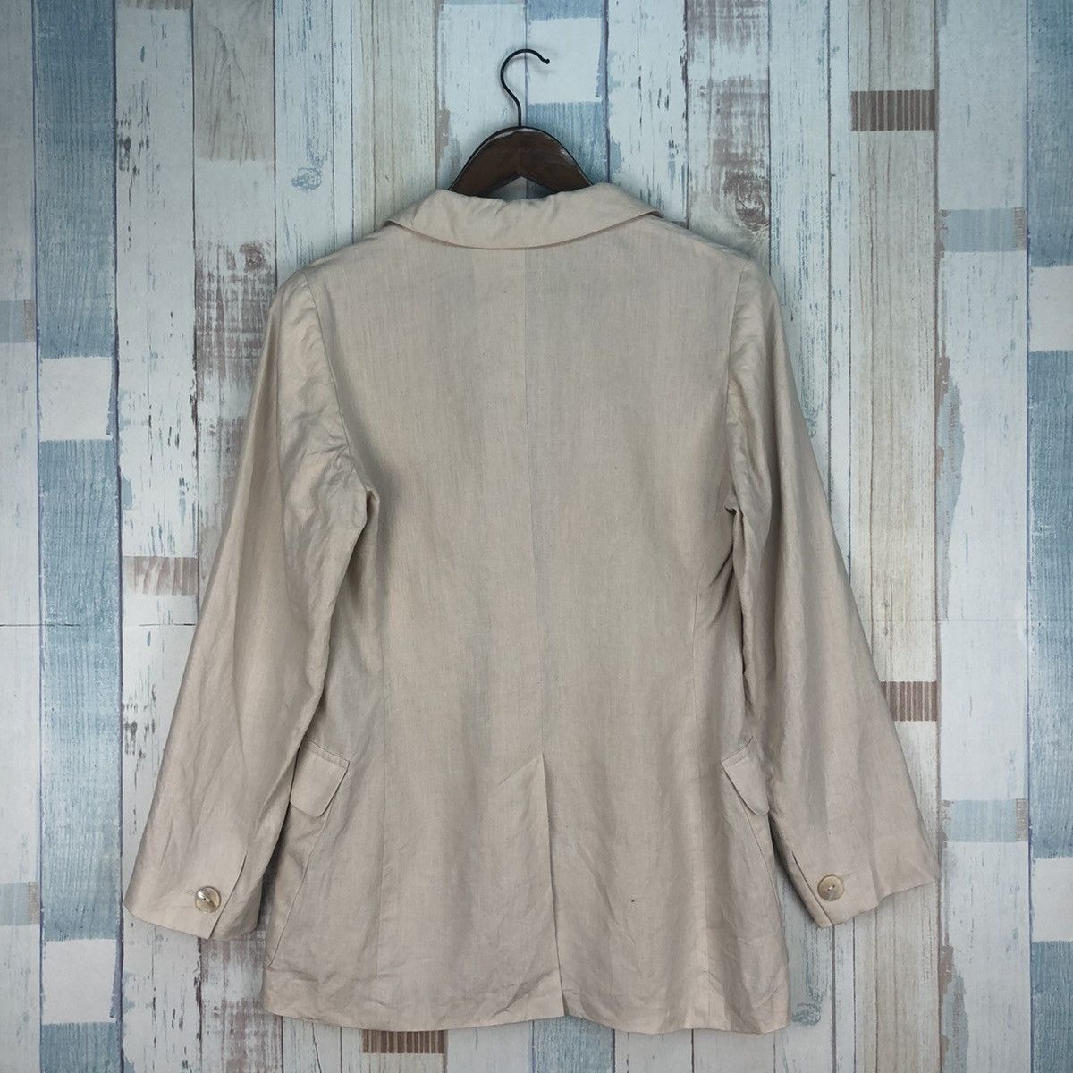 Max Mara Vintage Max Mara Cotton Blazer Size ONE SIZE - 2 Thumbnail