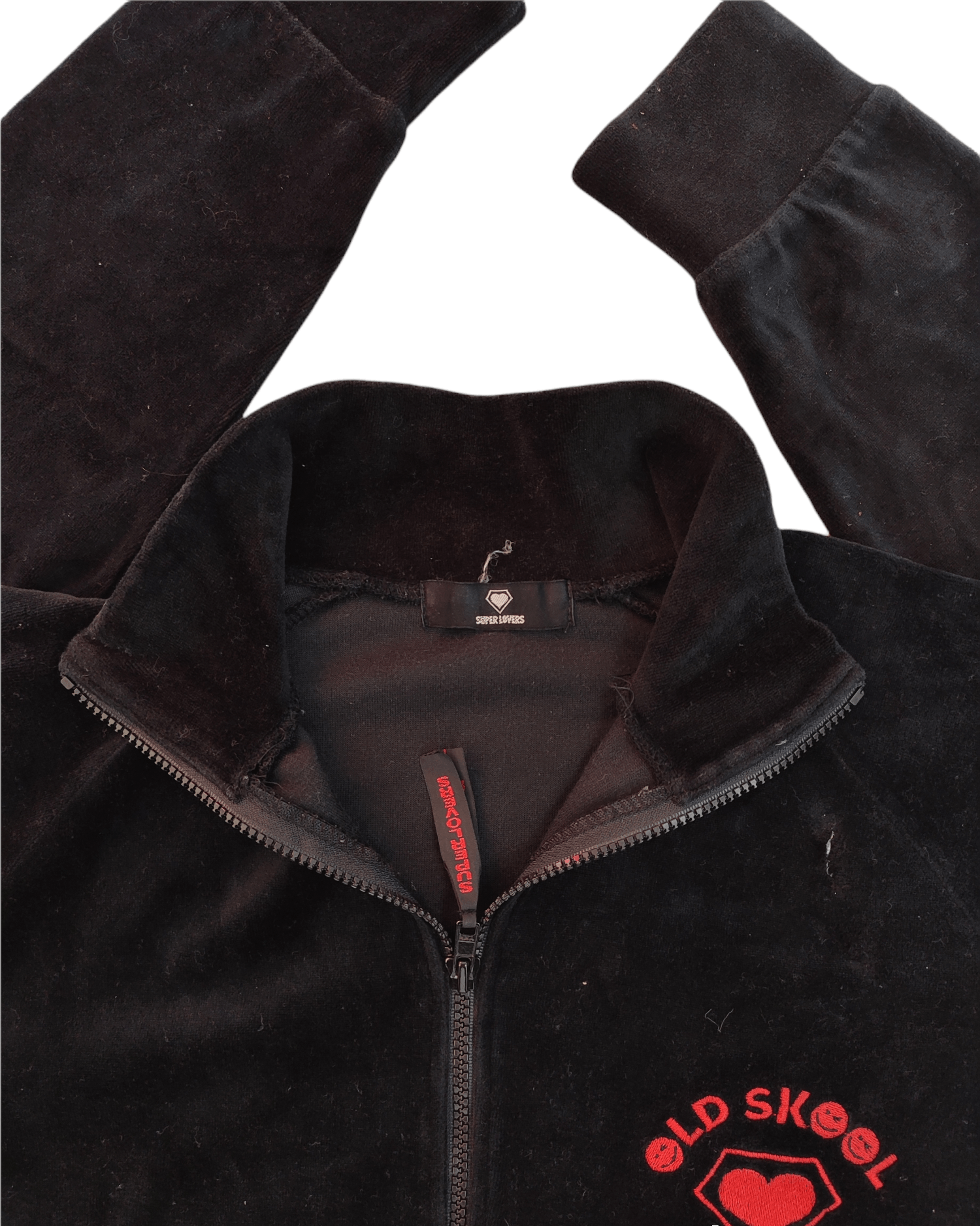 Japanese Brand × Seditionaries Super Lovers OldSkool Japan Velvet Zipper Sweater Size US S / EU 44-46 / 1 - 3 Thumbnail