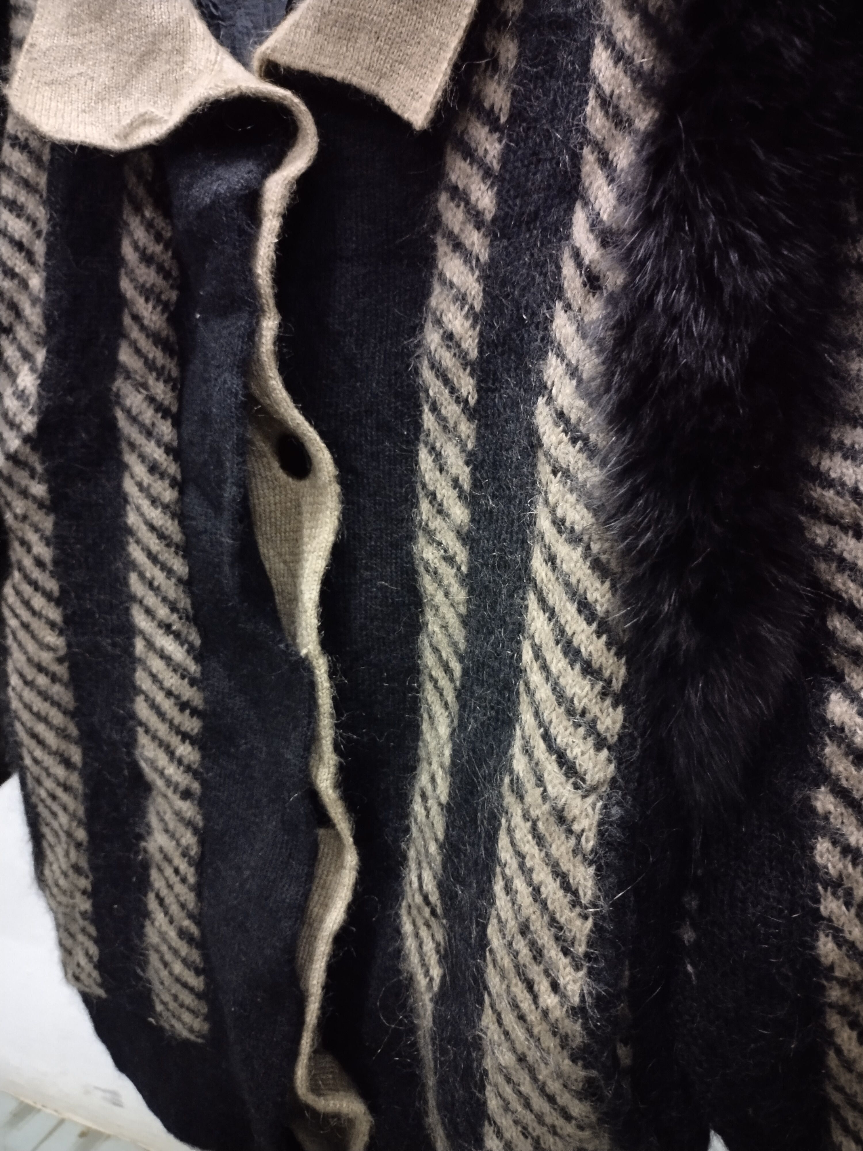 If Six Was Nine × Japanese Brand Vintage Men's Josephine Fox Fur Wool Coat Jacket Size US L / EU 52-54 / 3 - 7 Thumbnail