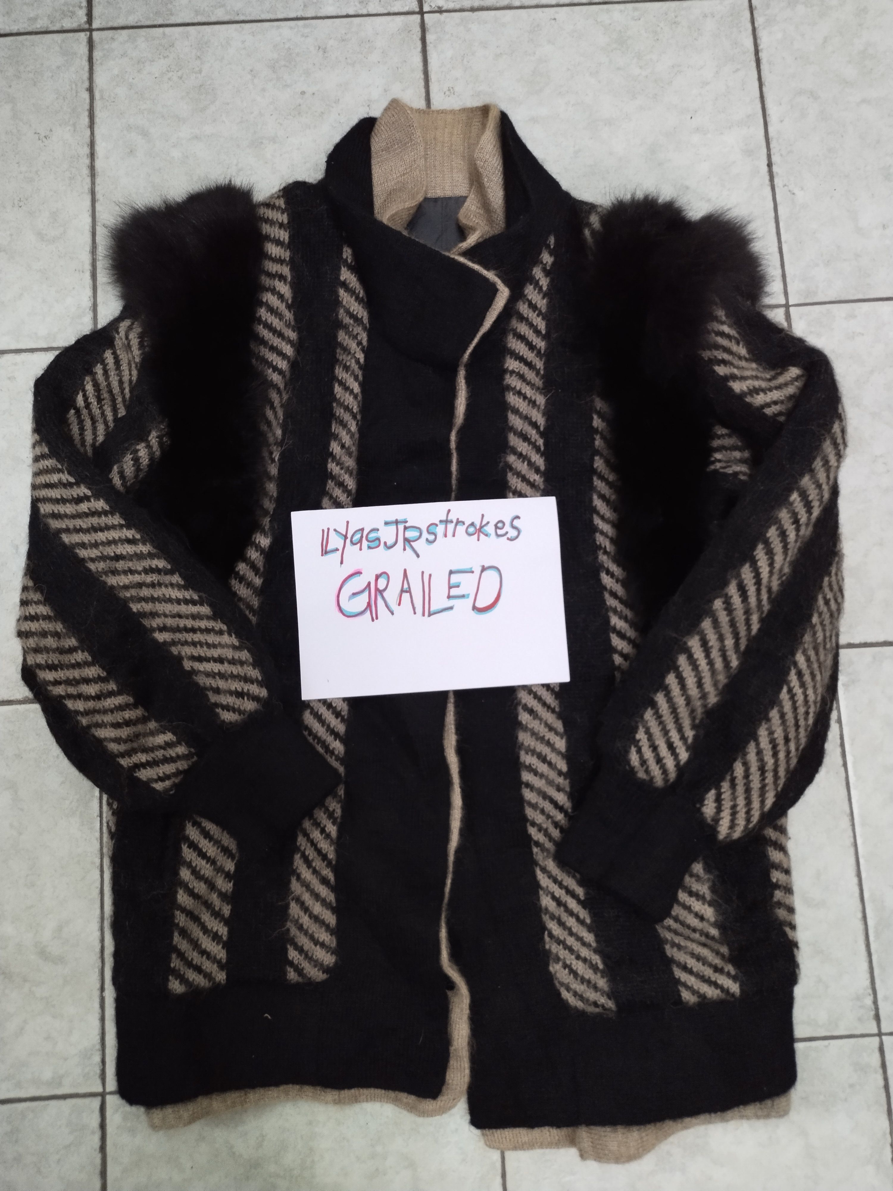 If Six Was Nine × Japanese Brand Vintage Men's Josephine Fox Fur Wool Coat Jacket Size US L / EU 52-54 / 3 - 14 Thumbnail