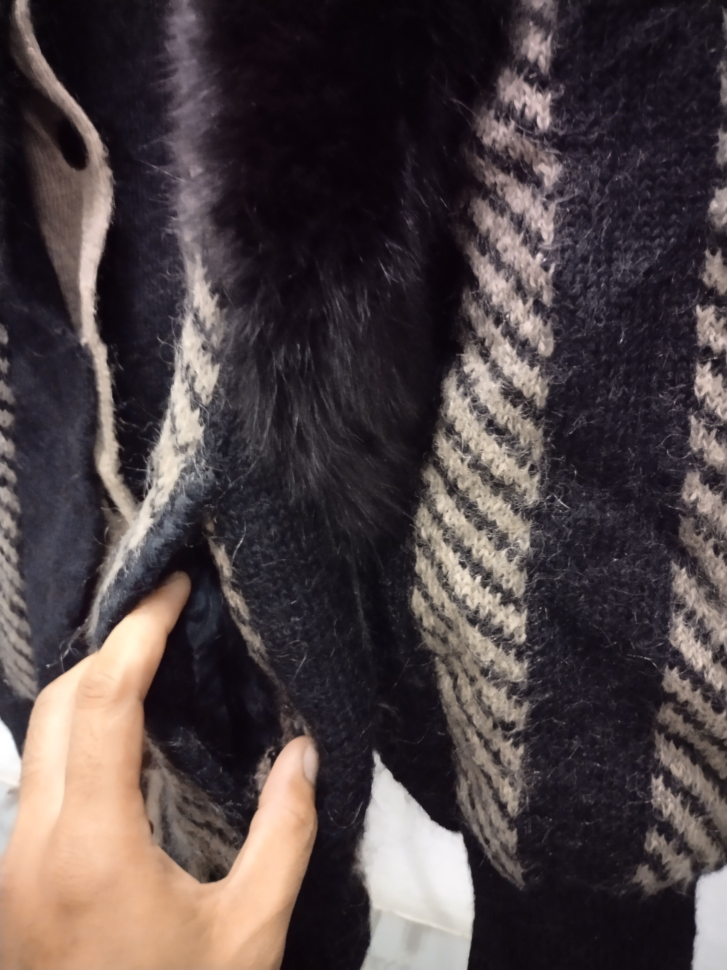 If Six Was Nine × Japanese Brand Vintage Men's Josephine Fox Fur Wool Coat Jacket Size US L / EU 52-54 / 3 - 6 Thumbnail