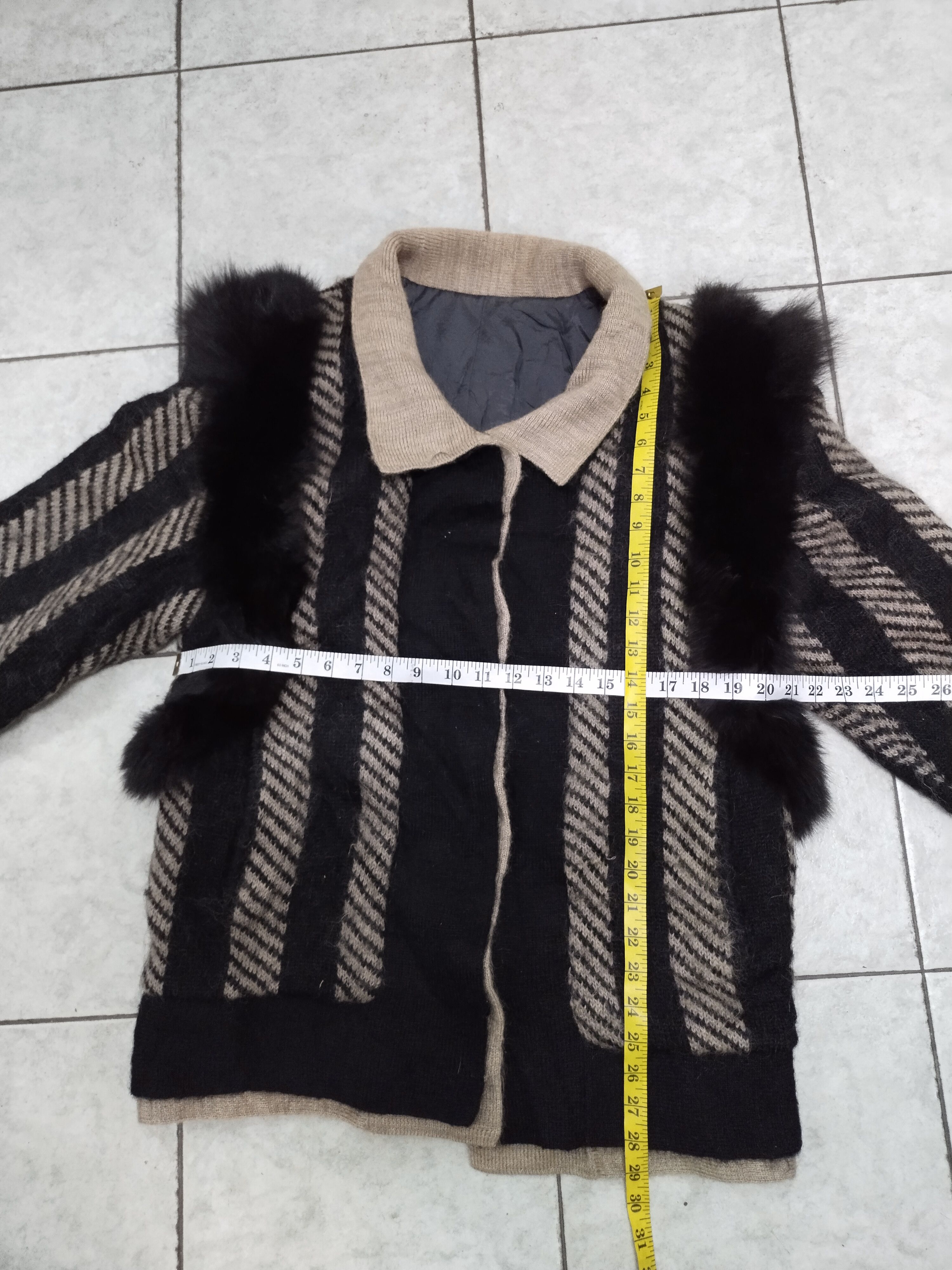 If Six Was Nine × Japanese Brand Vintage Men's Josephine Fox Fur Wool Coat Jacket Size US L / EU 52-54 / 3 - 13 Thumbnail