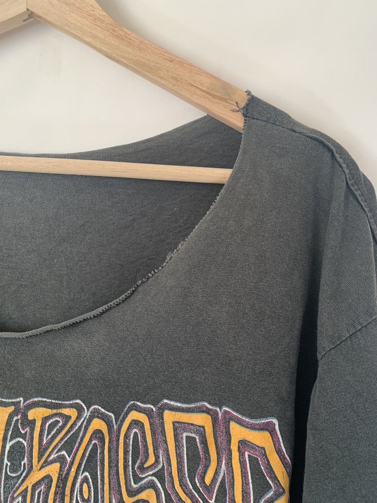Guns N' Roses × Vintage Vintage 90’s Cropped Shirt Distress Bootleg Guns And Roses Size US L / EU 52-54 / 3 - 5 Thumbnail