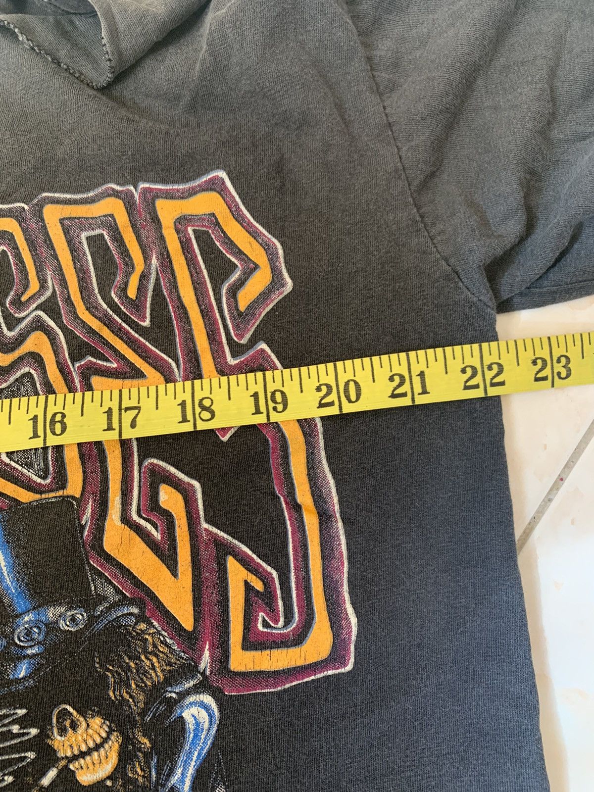 Guns N' Roses × Vintage Vintage 90’s Cropped Shirt Distress Bootleg Guns And Roses Size US L / EU 52-54 / 3 - 10 Thumbnail