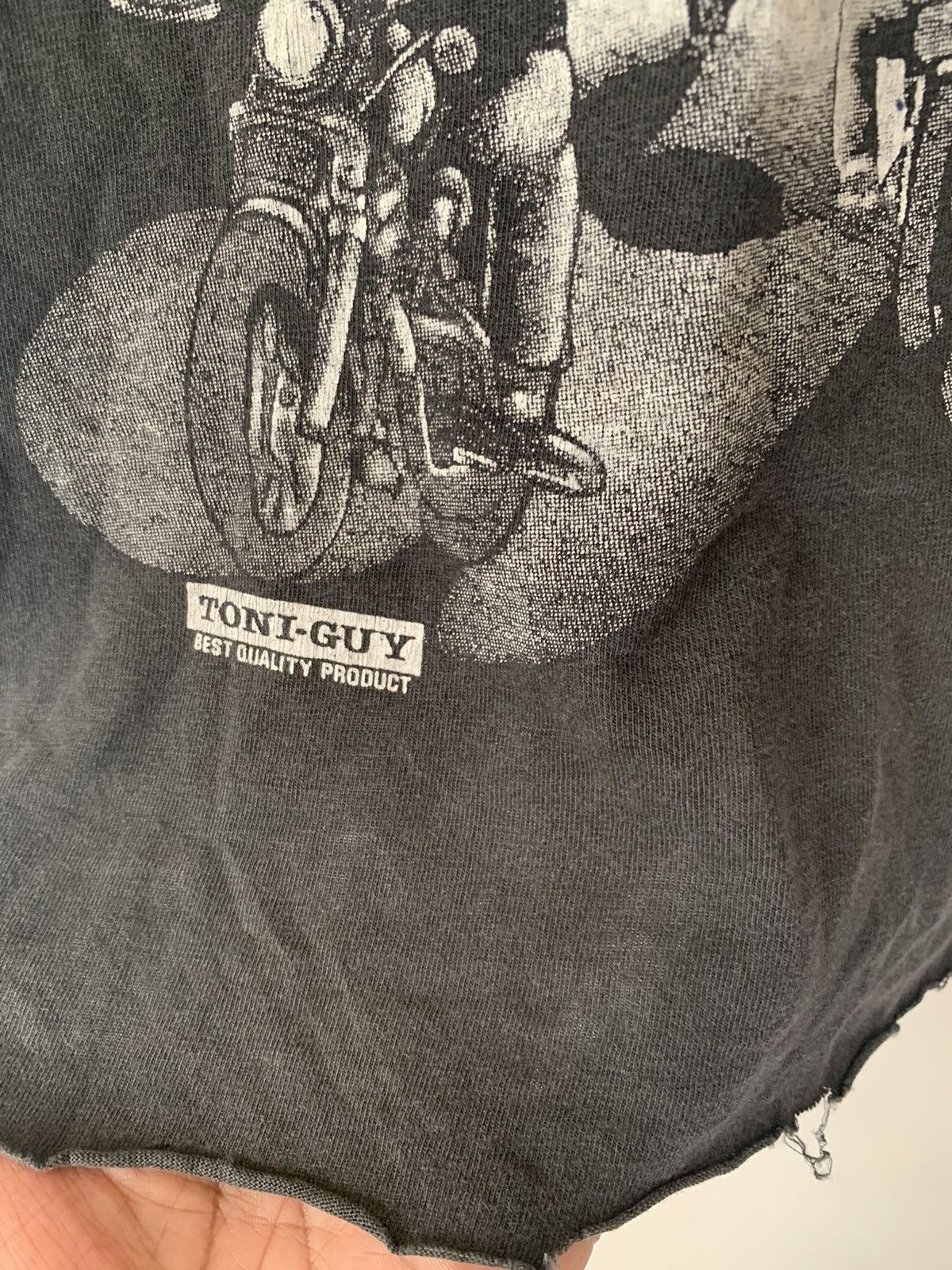 Guns N' Roses × Vintage Vintage 90’s Cropped Shirt Distress Bootleg Guns And Roses Size US L / EU 52-54 / 3 - 8 Thumbnail