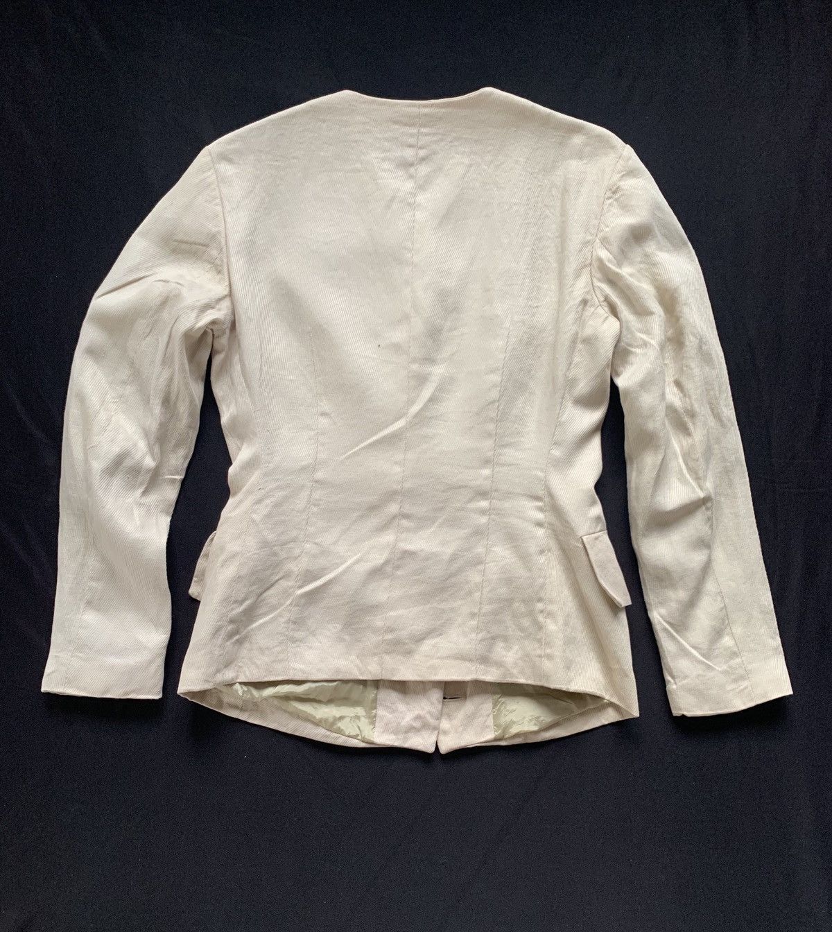 Dries Van Noten 🔥FINAL DROP B4 DELETE🔥Dries Van Noten Cream Color Blazer Size 38S - 2 Thumbnail