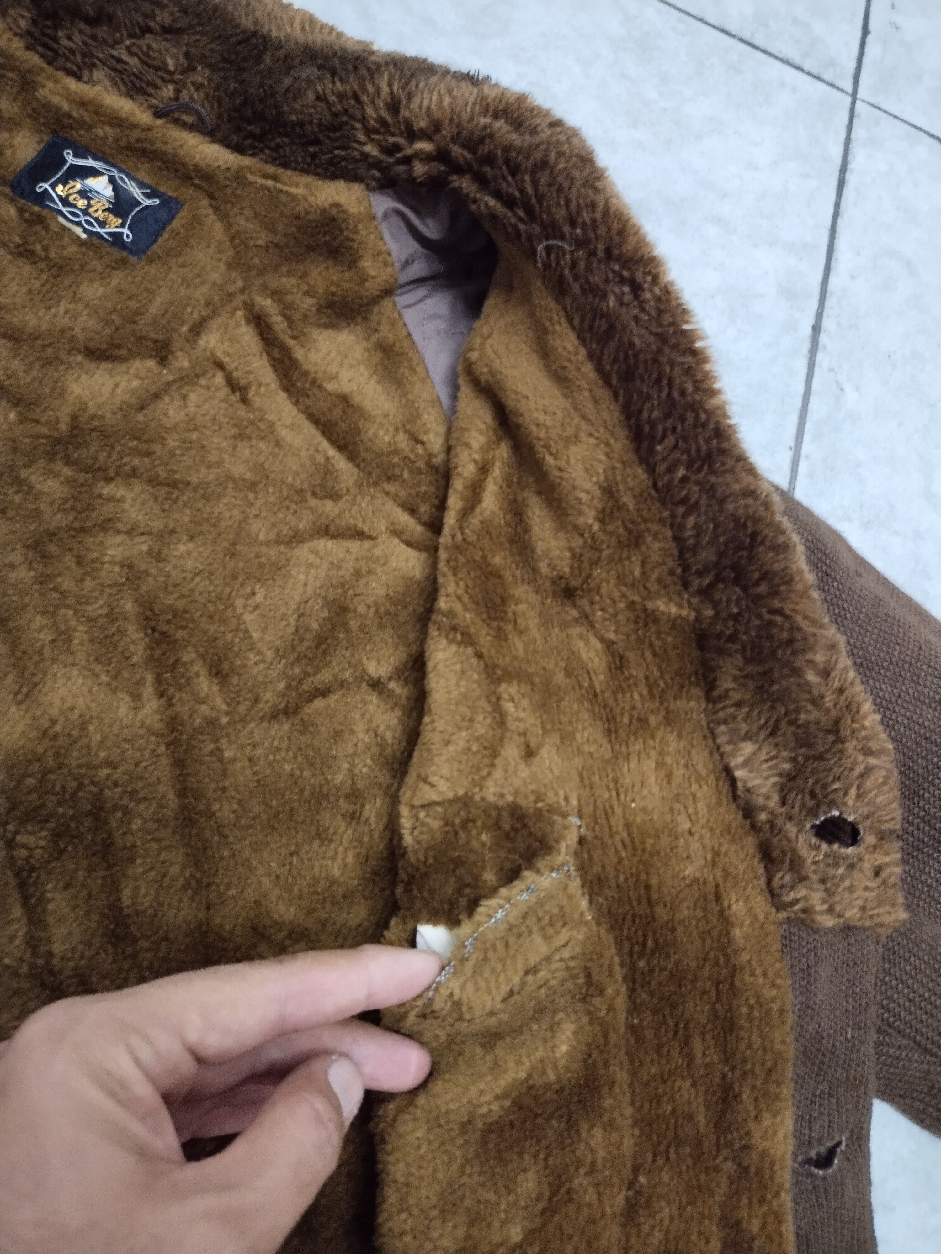 Iceberg × Vintage Vintage Men's Iceberg Wool Coat Jacket Size US L / EU 52-54 / 3 - 10 Thumbnail