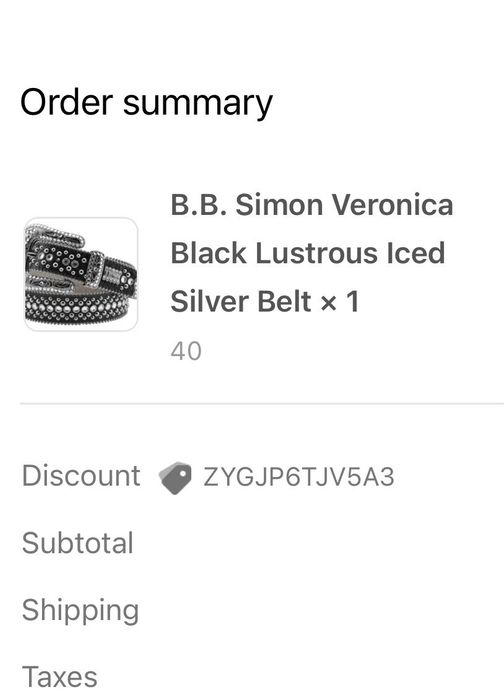 BB Simon Lavasan Silver Leather Belt 34 XL New