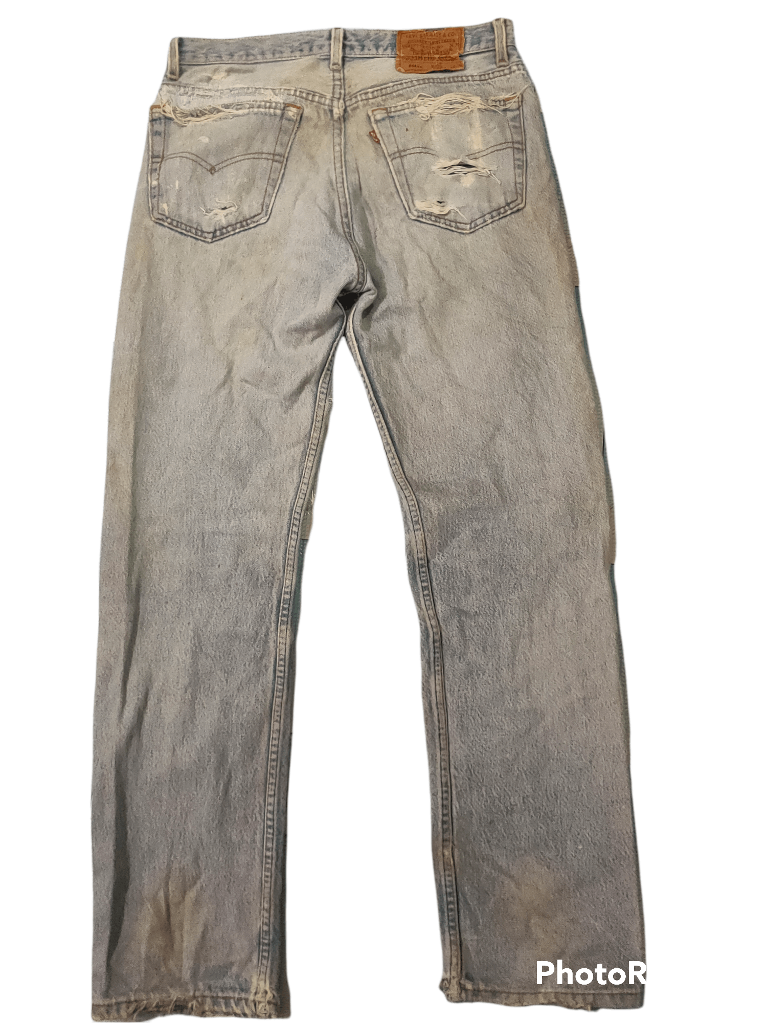 Levi's Vintage Clothing Levi's 501 button fly distressed denim jeans vintage Size US 32 / EU 48 - 7 Thumbnail