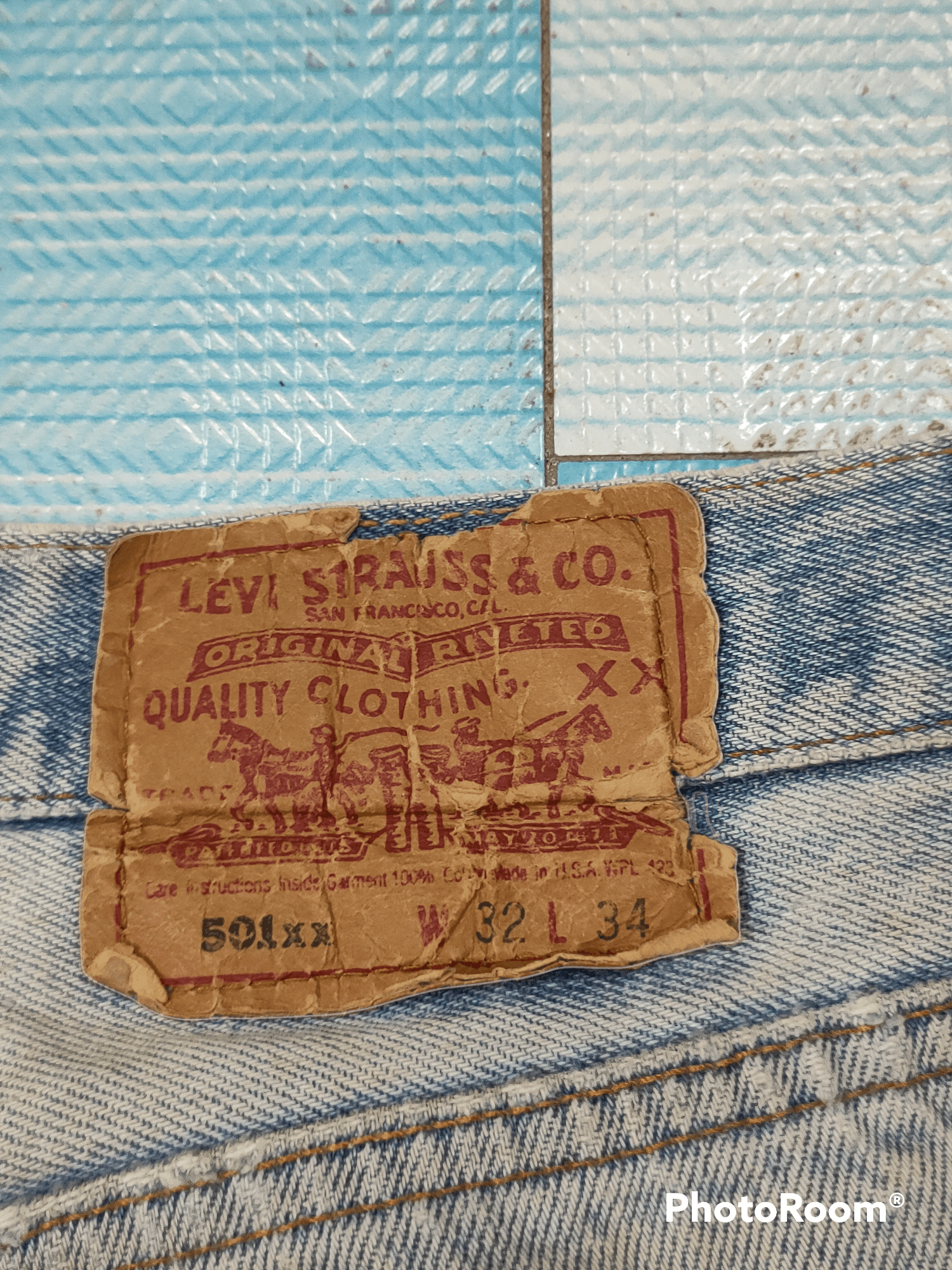 Levi's Vintage Clothing Levi's 501 button fly distressed denim jeans vintage Size US 32 / EU 48 - 5 Thumbnail