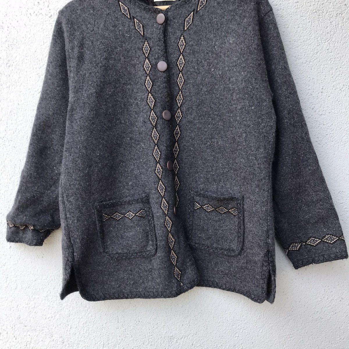 Aran Isles Knitwear × Homespun Knitwear × Vintage Vintage Glendios Navajo Style Button Up Knitwear Size US M / EU 48-50 / 2 - 3 Thumbnail