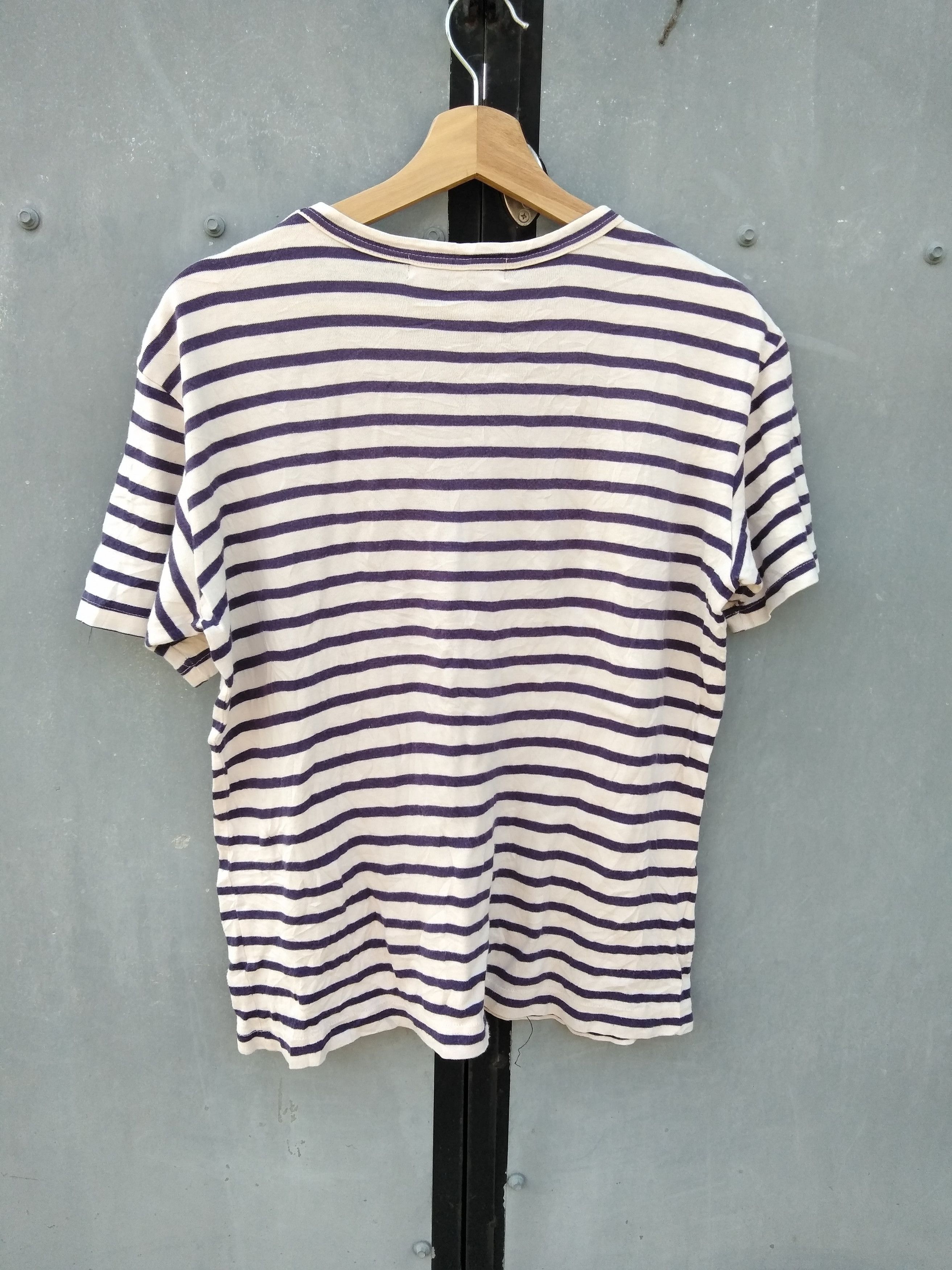 Japanese Brand KEITA MARUYAMA HOMME STRIPED T SHIRTS Size US L / EU 52-54 / 3 - 5 Thumbnail