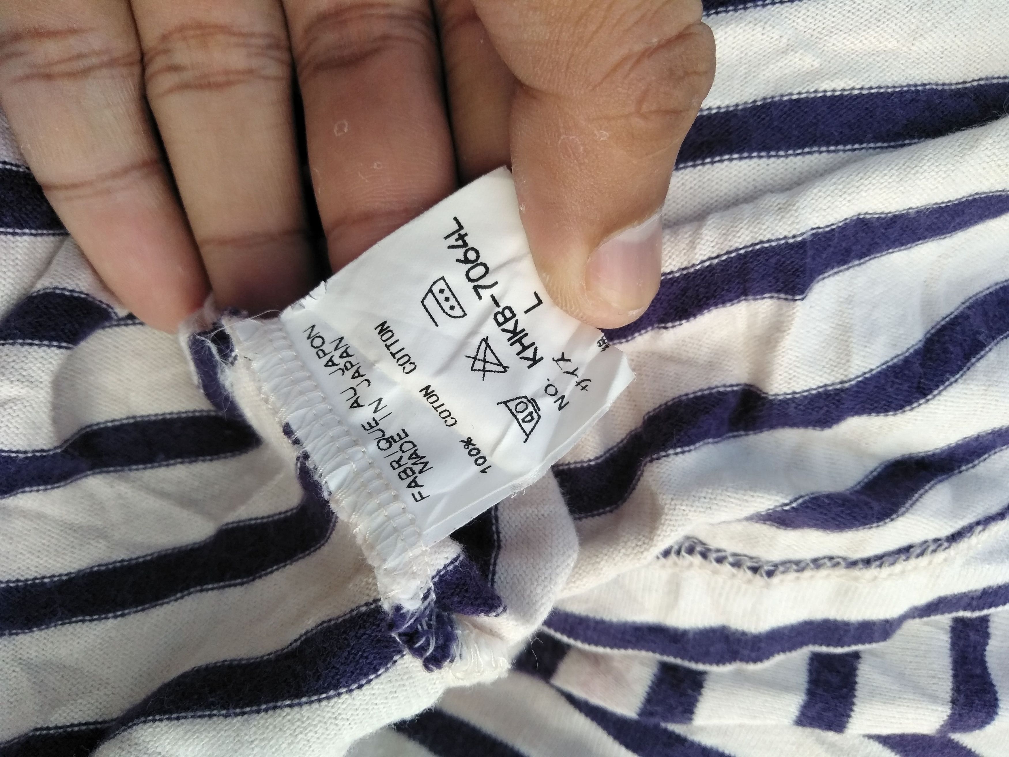 Japanese Brand KEITA MARUYAMA HOMME STRIPED T SHIRTS Size US L / EU 52-54 / 3 - 6 Thumbnail