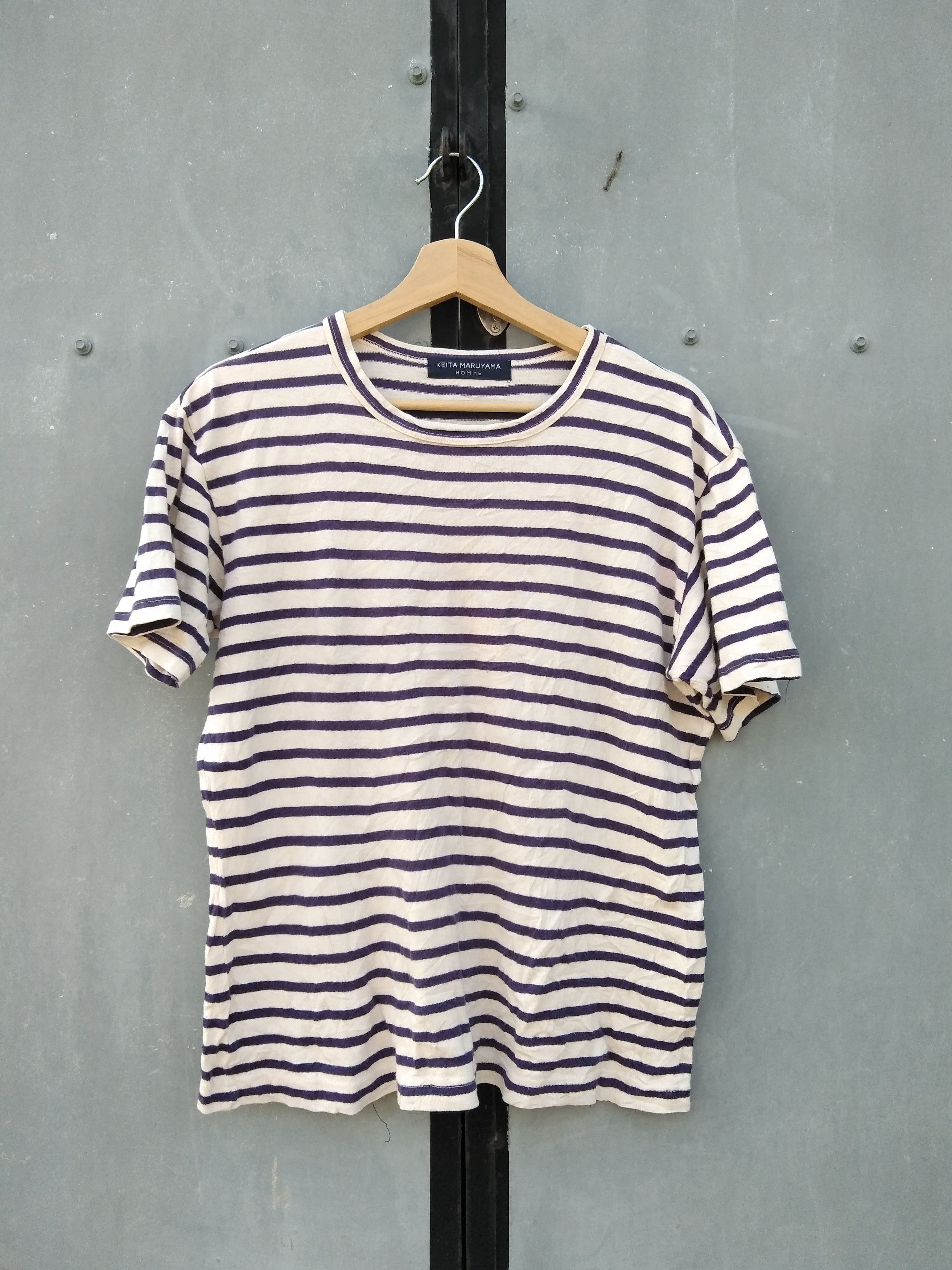KEITA MARUYAMA HOMME STRIPED T SHIRTS