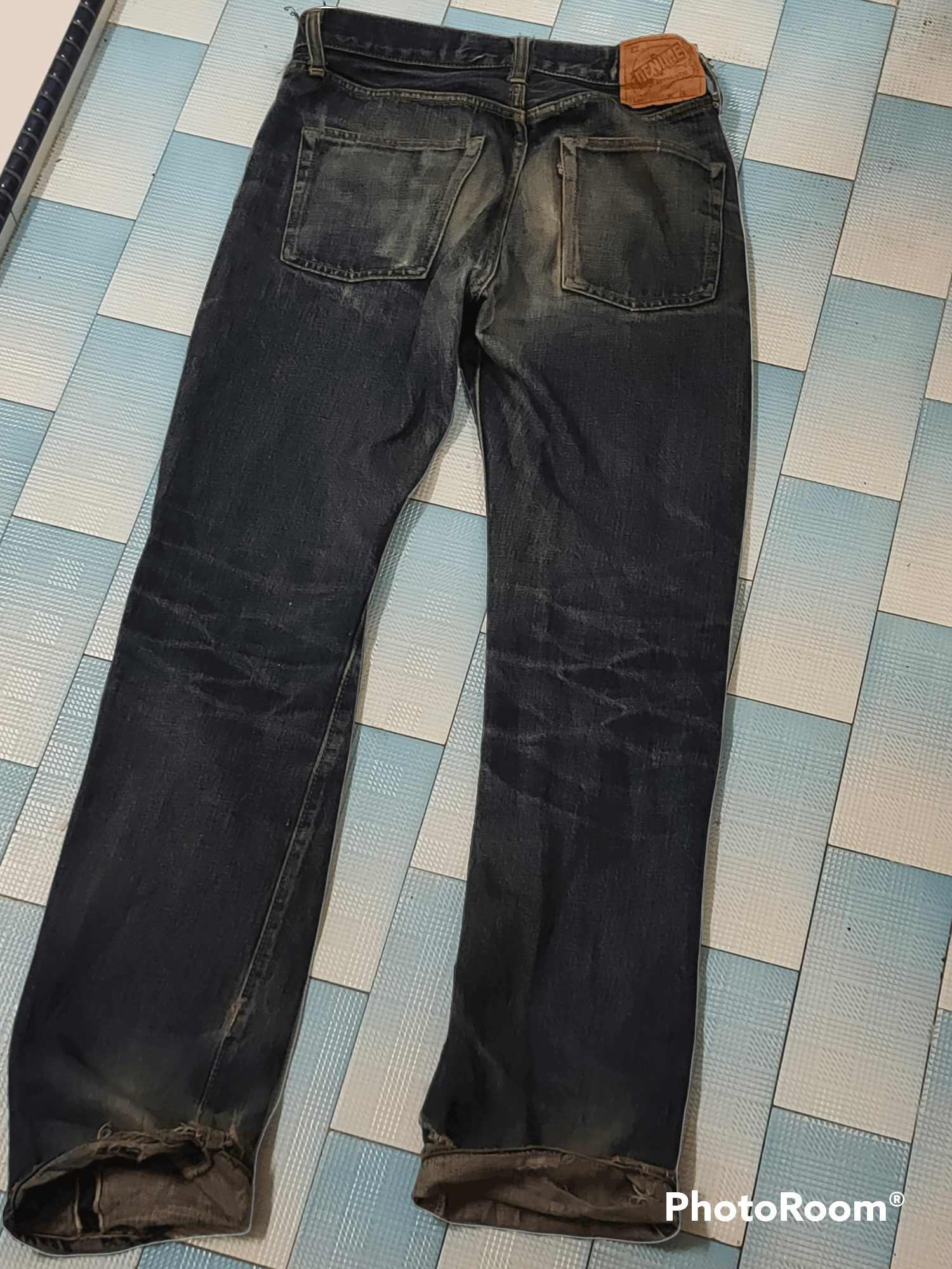 Denime Denime salverage vintage distressed denim button fly Size US 29 - 9 Thumbnail