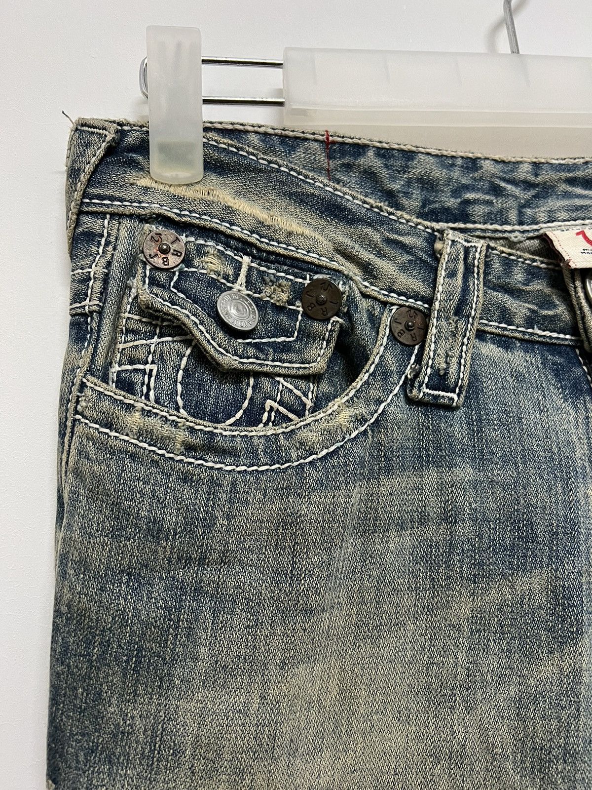 Japanese Brand True Religion Flared Butterfly Jeans Size US 30 / EU 46 - 5 Thumbnail