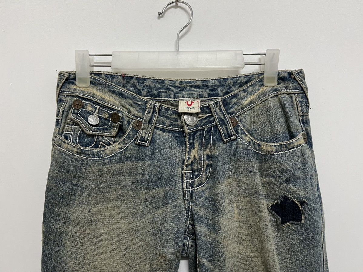 Japanese Brand True Religion Flared Butterfly Jeans Size US 30 / EU 46 - 3 Thumbnail